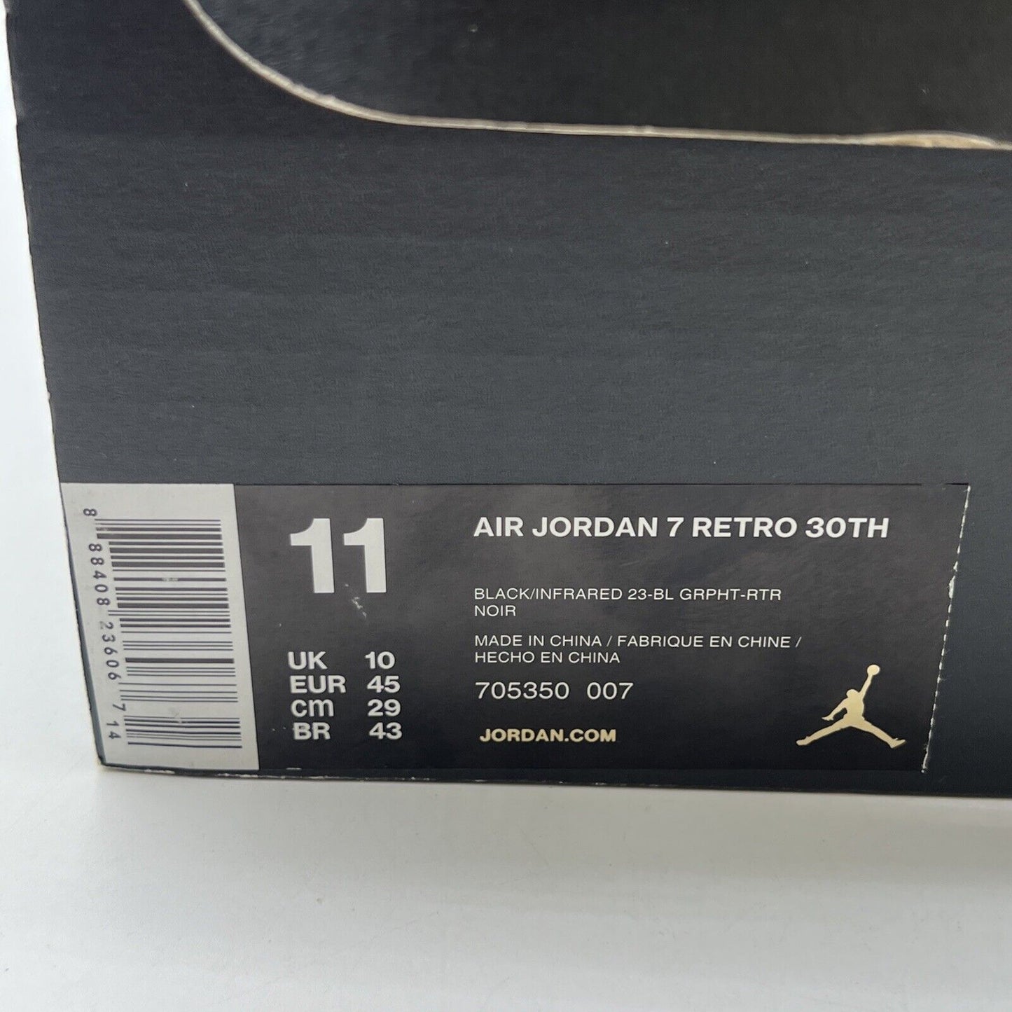 Size 11 - Air Jordan 7 Retro 30th Barcelona Nights (705350-007)