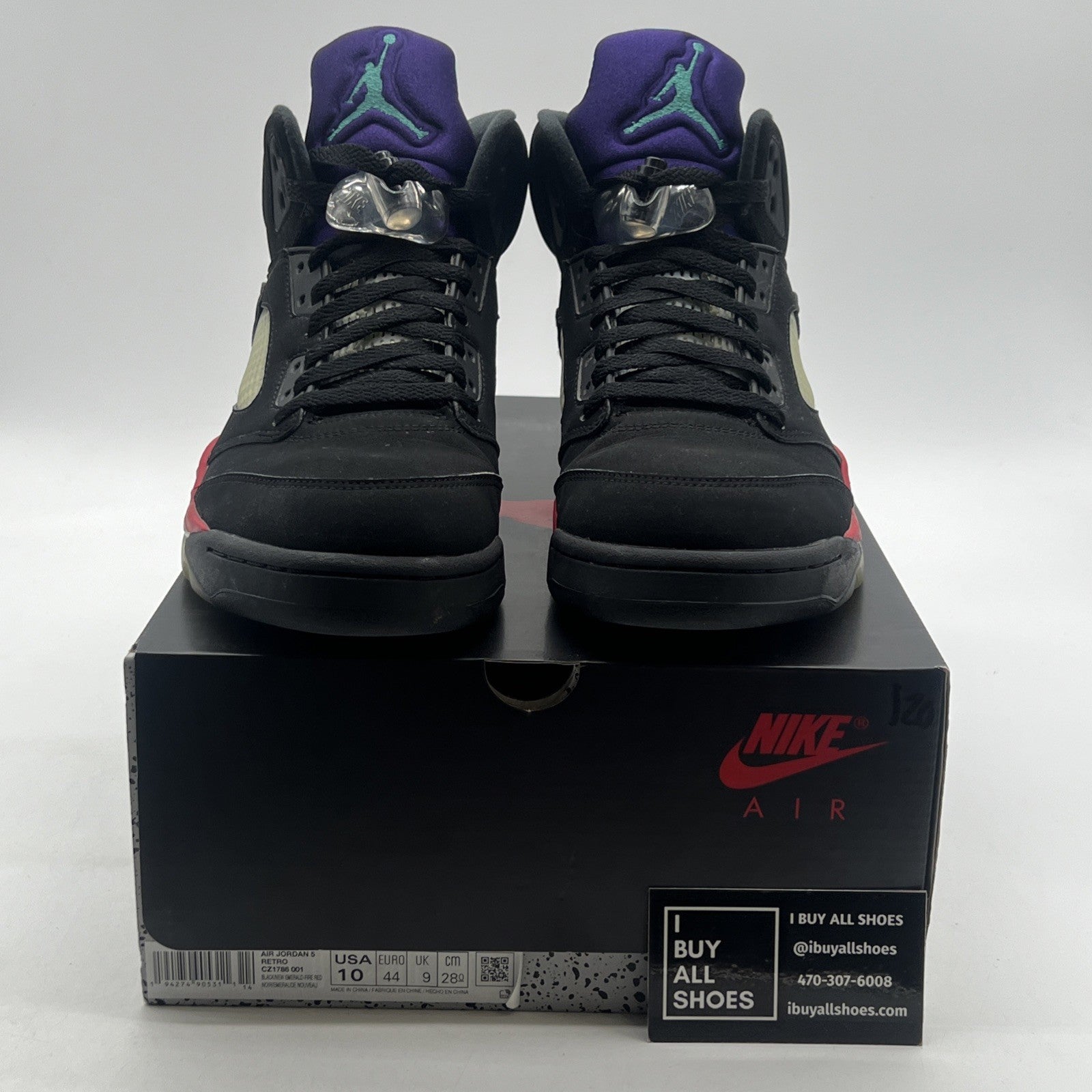 Size 10 - Air Jordan 5 Retro Top 3 Black 2020 (CZ1786-001)
