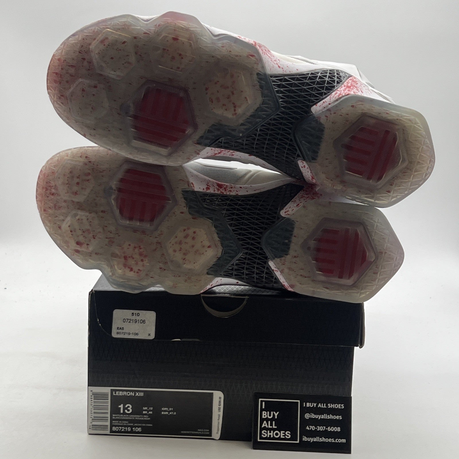 Size 13 - Nike LeBron 13 Friday the 13th (807219-106)