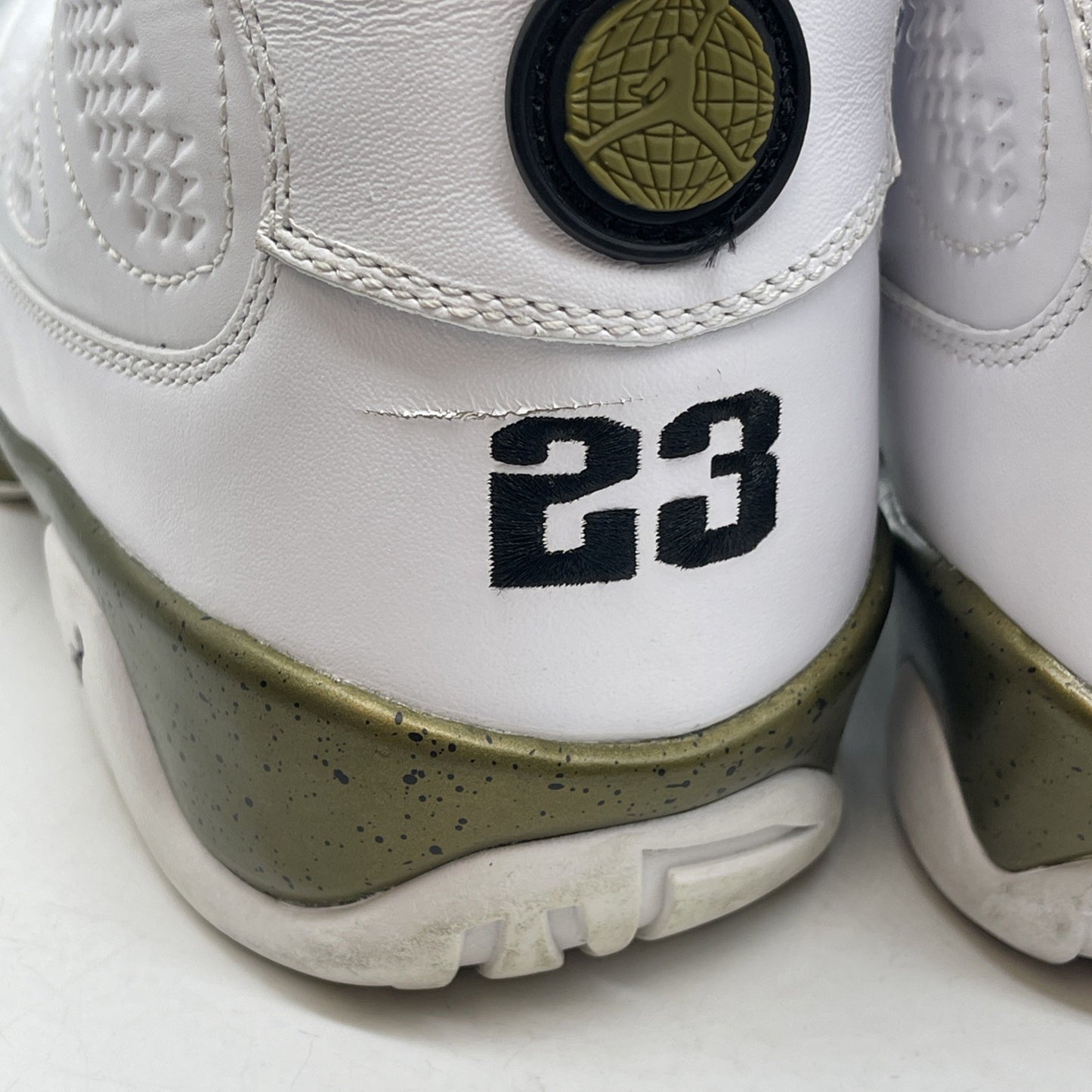 Size 11 - Air Jordan 9 Retro Statue White Green Leather (302370-109)