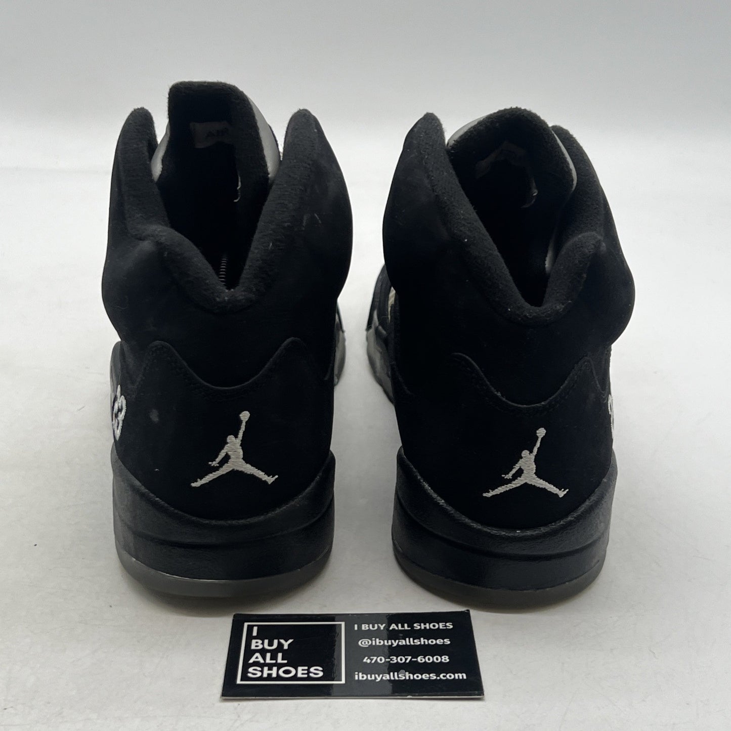 Size 11.5 - Air Jordan 5 Retro 2011 Black Metallic (136027-010)