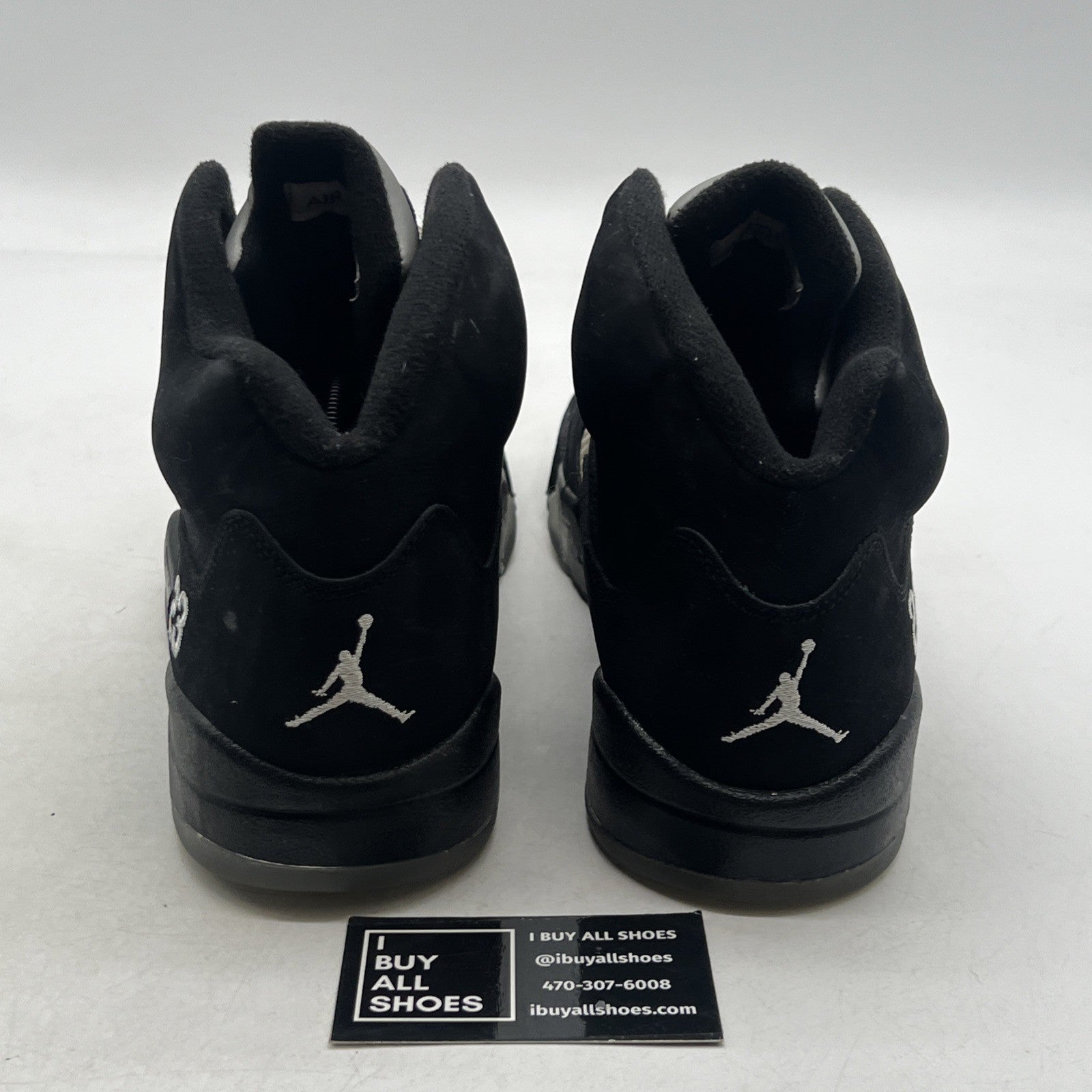 Size 11.5 - Air Jordan 5 Retro 2011 Black Metallic (136027-010)