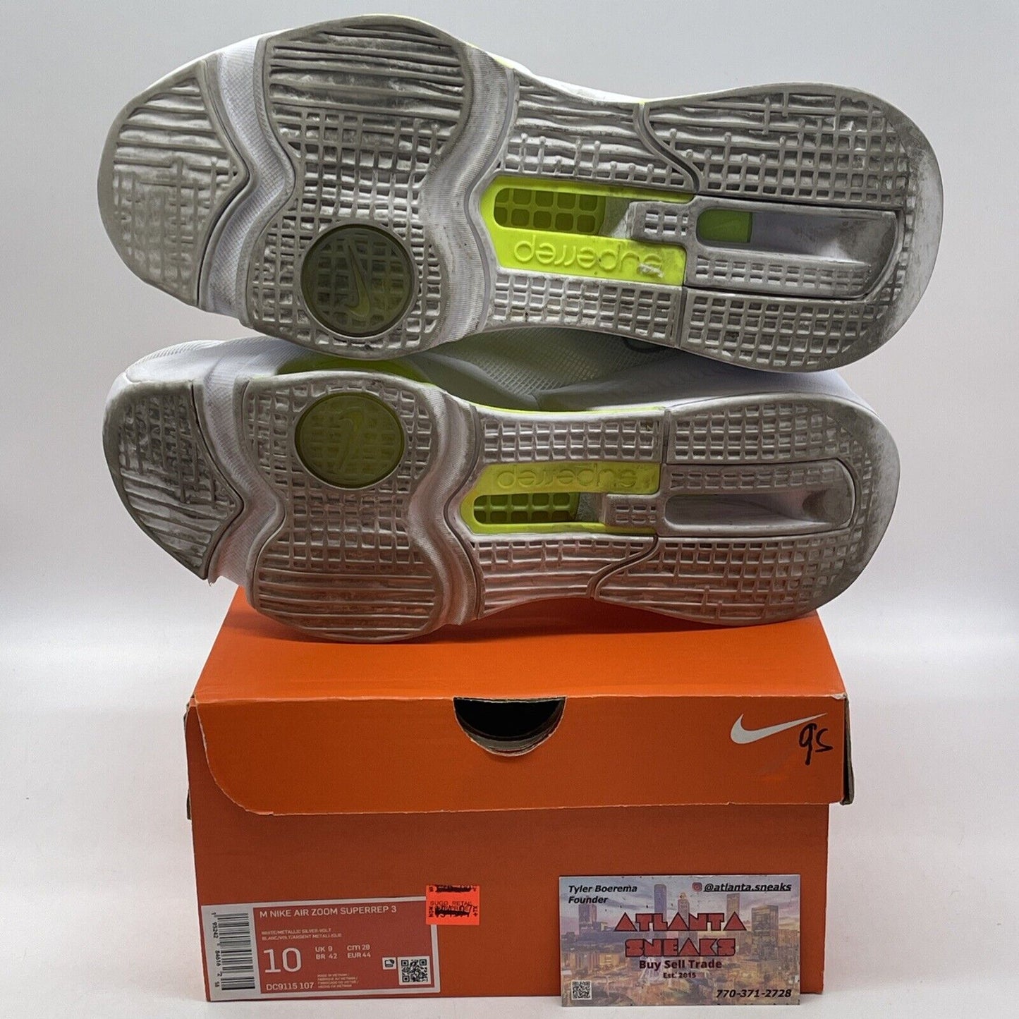 Size 10 - Air Zoom Superrep 3 White Volt White Neon Yellow Suede  (DC9115-107)