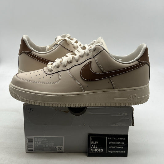 Size 11.5 - Nike Air Force 1 '07 Low Pearl White British Tan (IB8865-221)