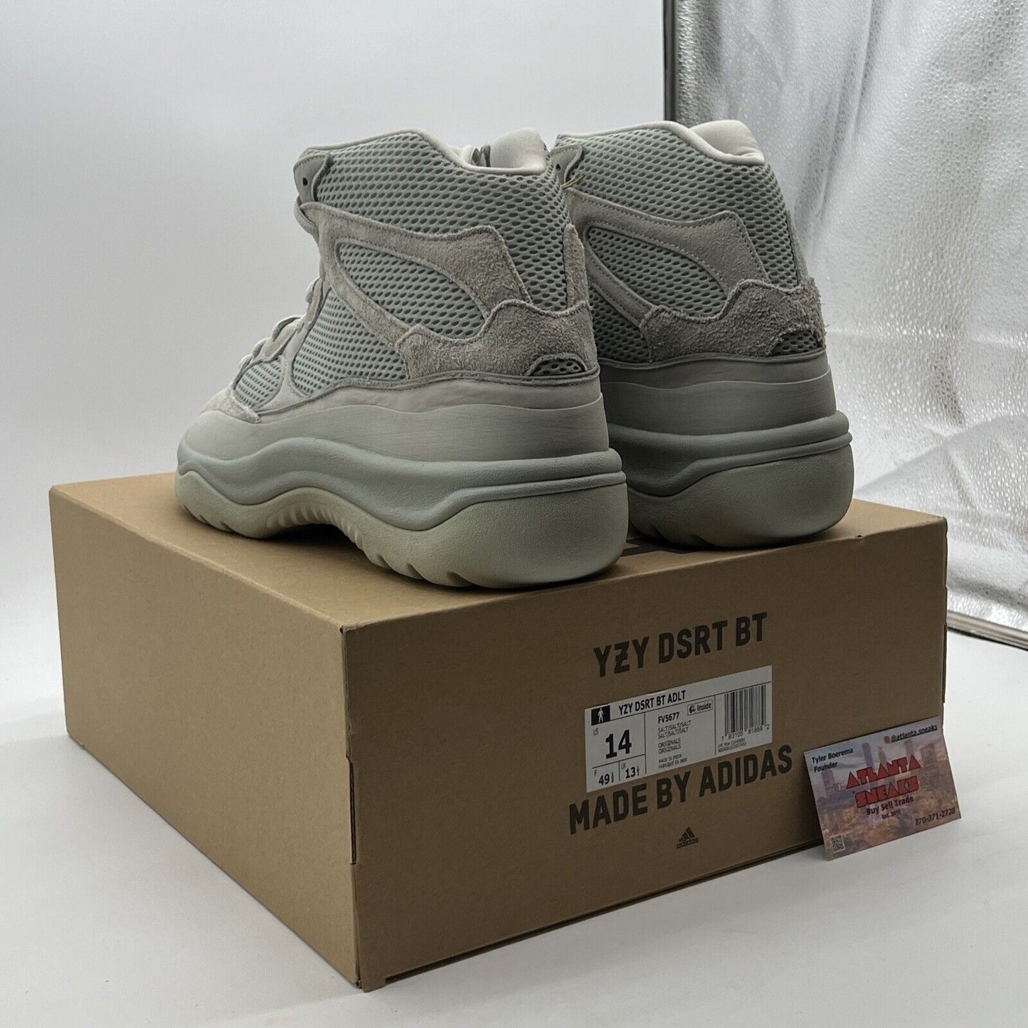 Size 14 - adidas Yeezy Desert Boot Salt - (FV5677)