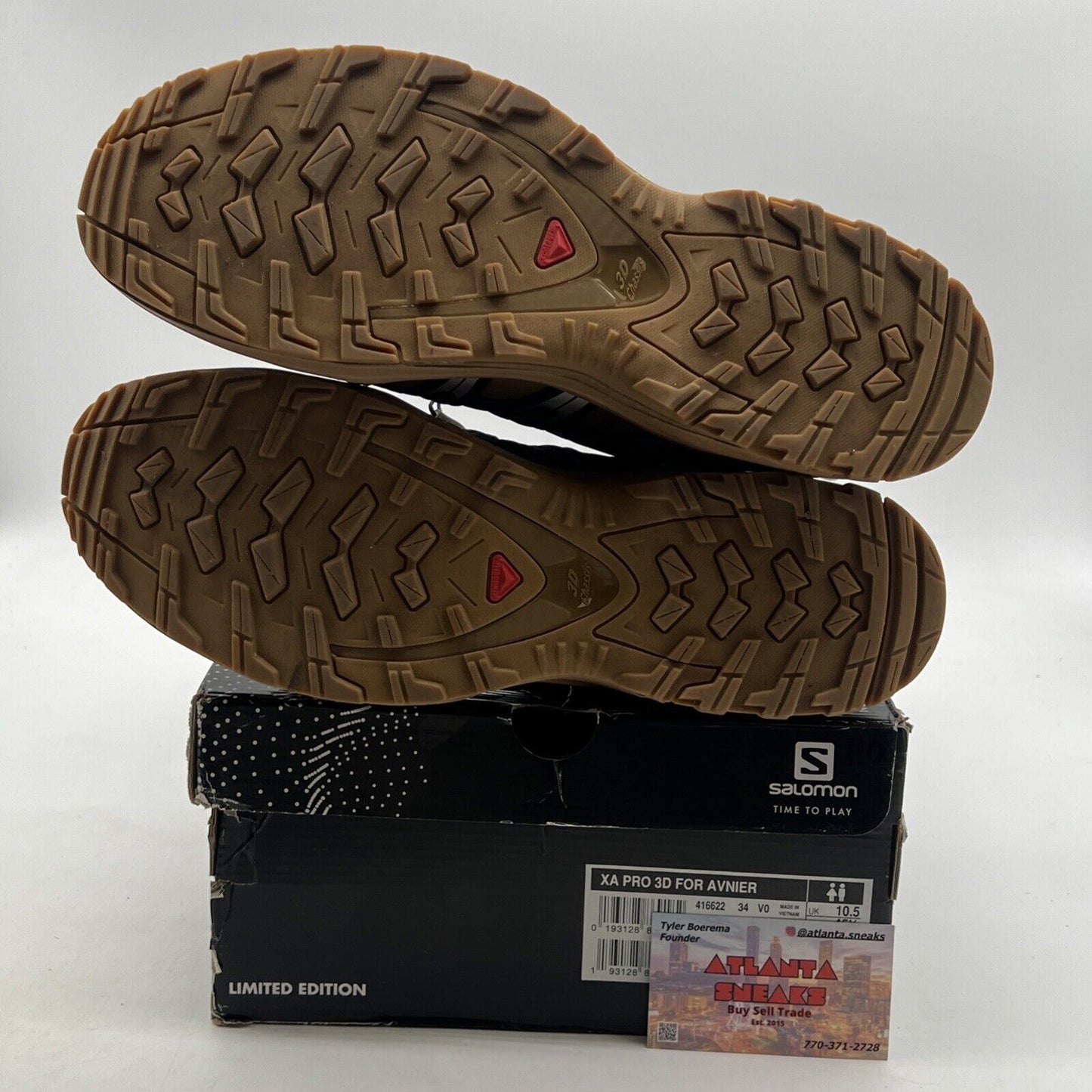 Size 11 - Salomon (L41662200) XA Pro 3D V9 Hiking - Natural/Black