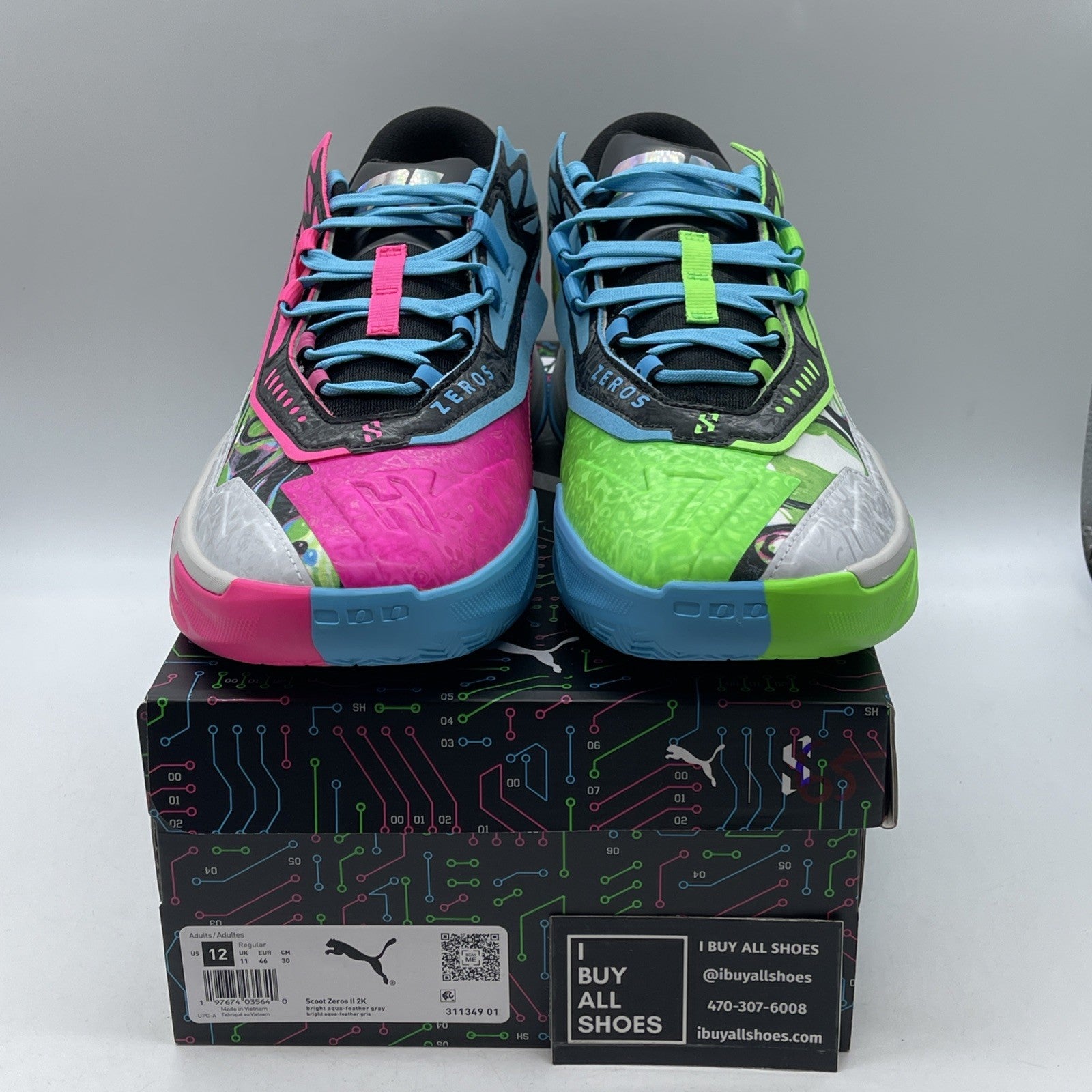 Size 12 - NBA 2K x Puma Scoot Zeros 2 Mismatched (311349-01)