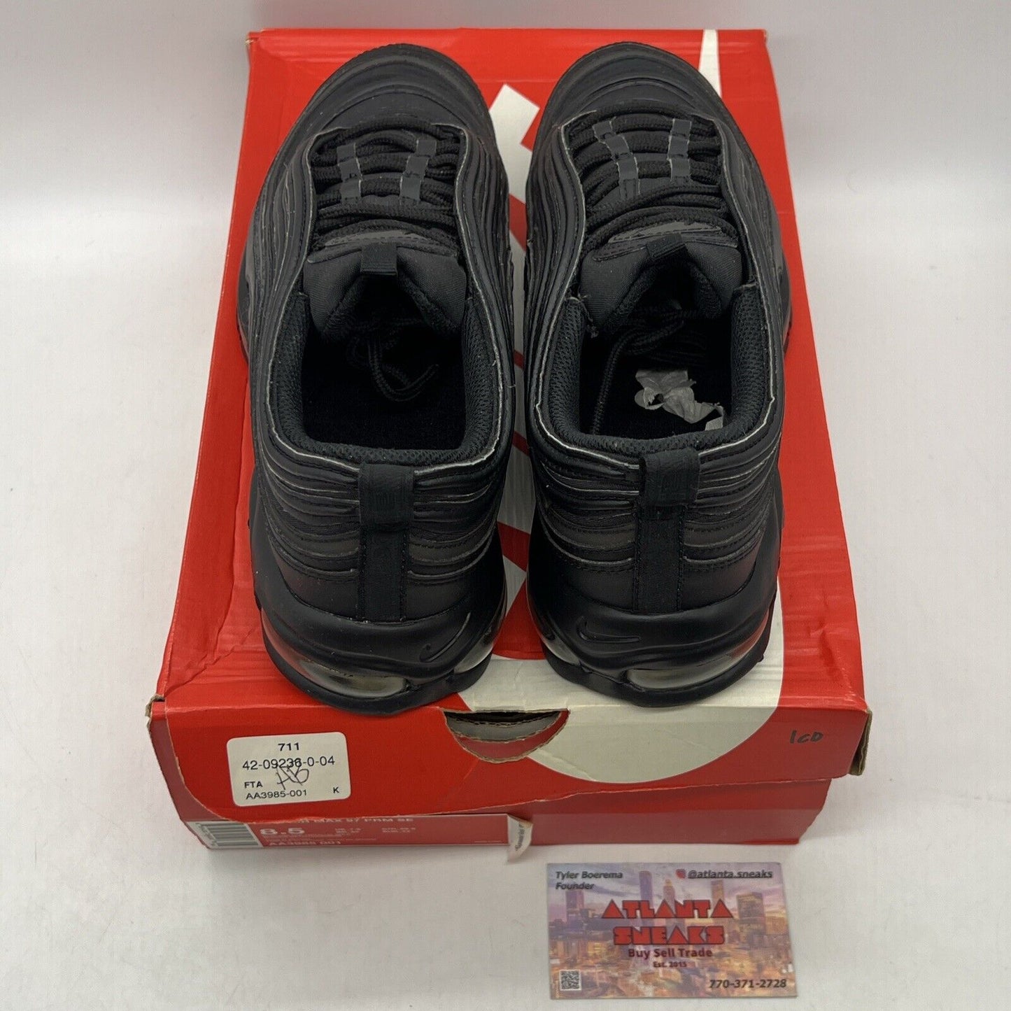 Size 8.5 - Nike Air Max 97 Gold Reflective Black (AA3985-001)