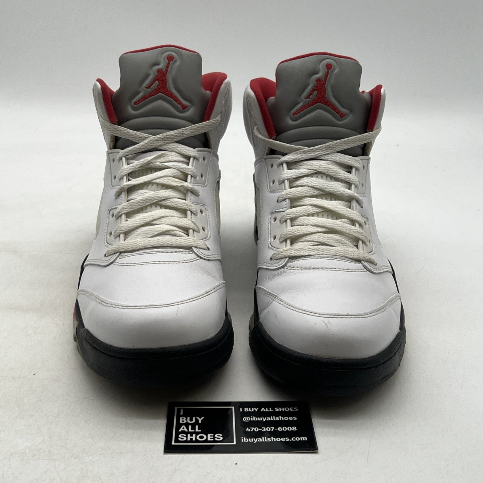 Size 11.5 - Air Jordan 5 Retro 2013 White Fire Red (136027-189)