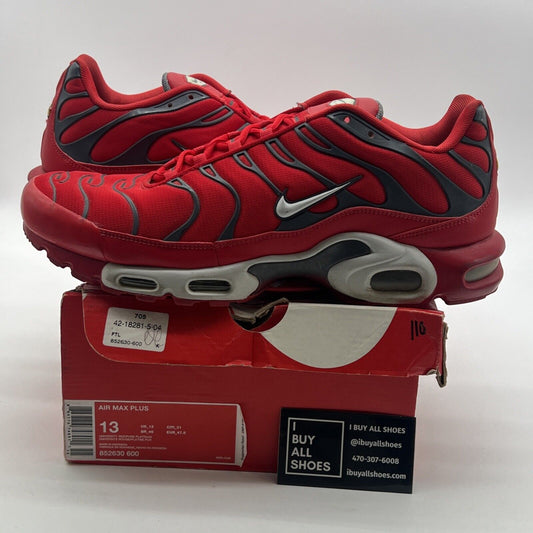 Size 13 - Nike Air Max Plus Red Pure Platinum (852630-600)