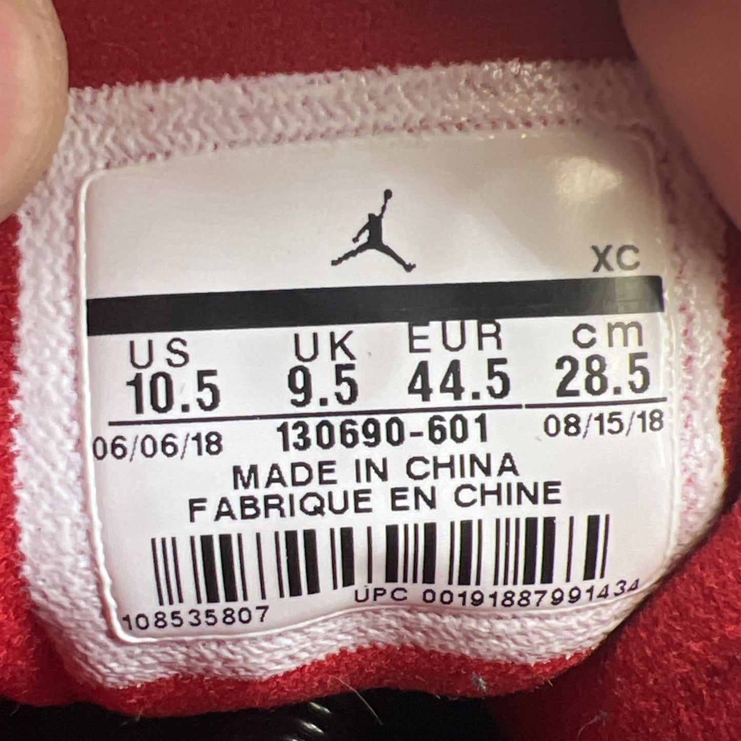 Size 10.5 - Air Jordan 12 Retro Gym Red (130690-601)