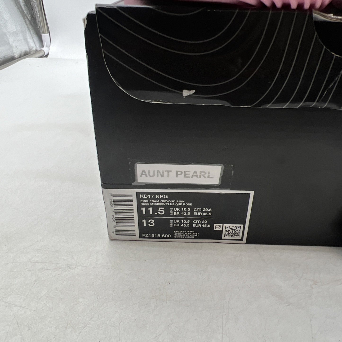 Size 11.5 - Nike KD 17 NRG Aunt Pearl (FZ1518-600)