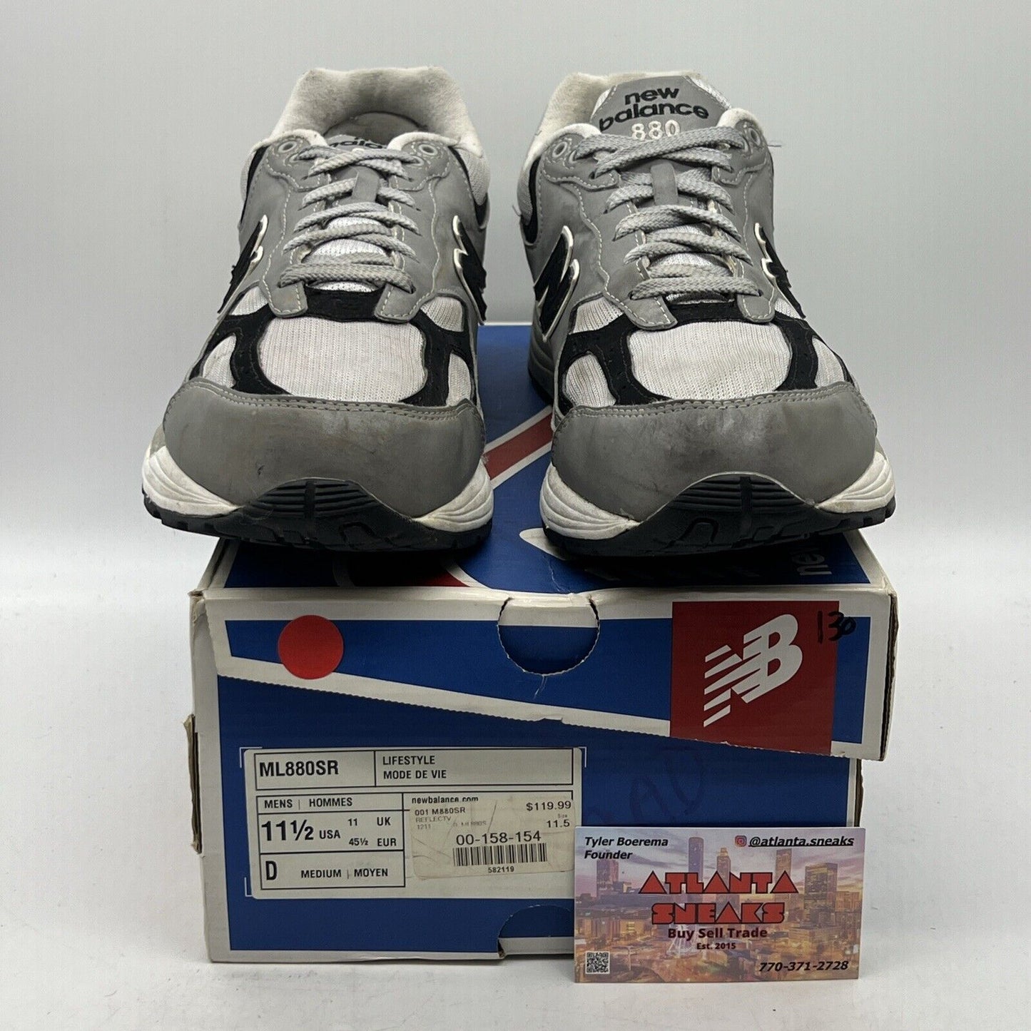 New Balance 880 ML880SR Reflective - Size 13 US Mens Grey Black White