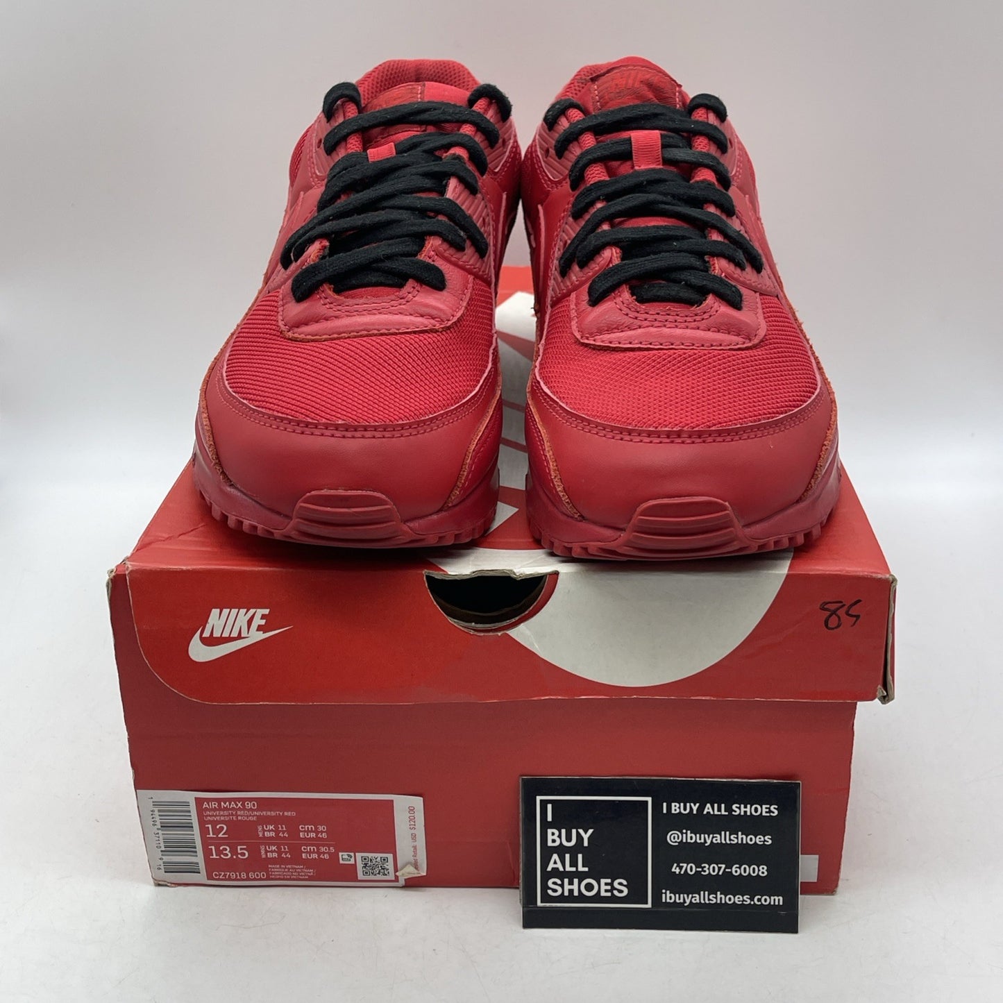 Size 12 - Nike Air Max 90 Triple Red (CZ7918-600)
