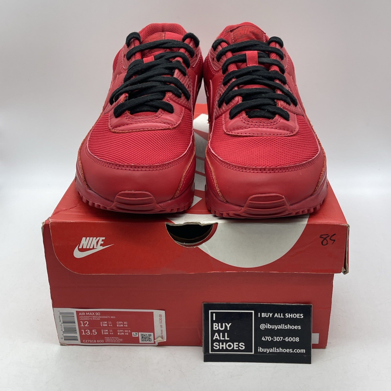 Size 12 - Nike Air Max 90 Triple Red (CZ7918-600)