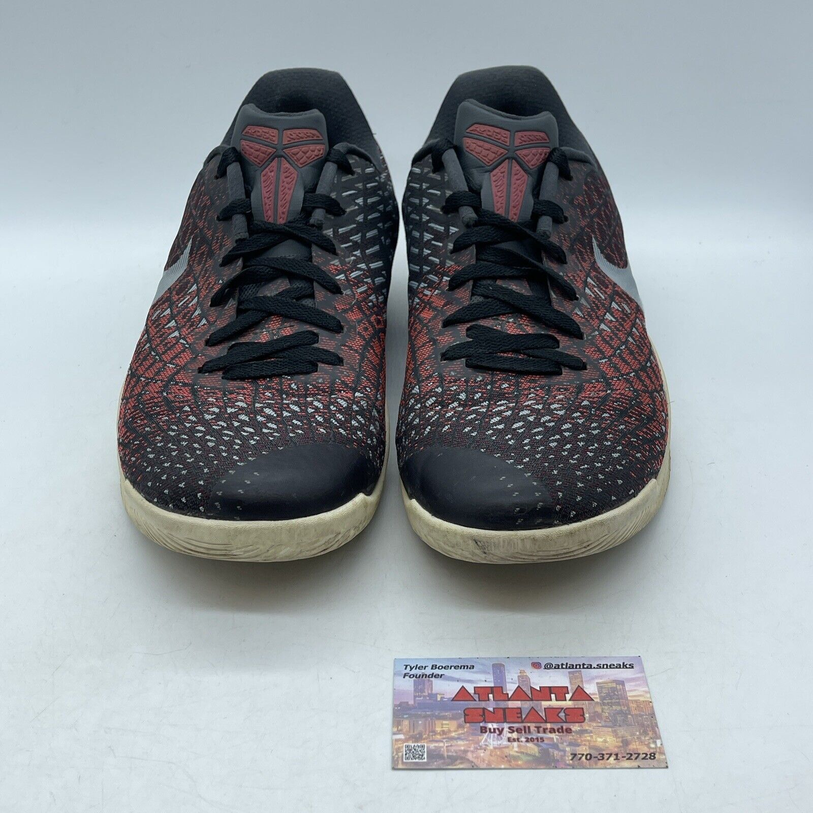 Size 14 - Nike Mamba Instinct Anthracite Red White Black  Suede (852473-006)