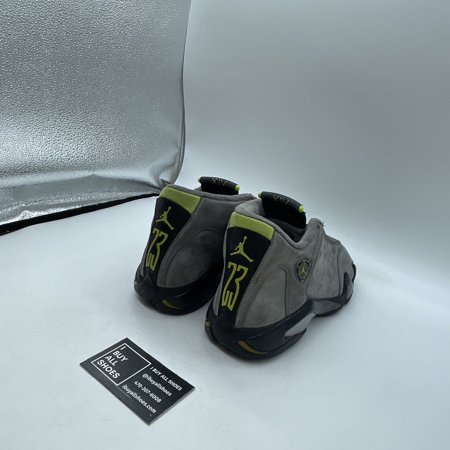 Size 7 - Air Jordan 14 Retro Graphite Chartreuse 2005 (311832-031)