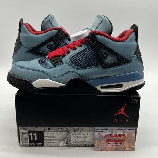 Size 11 - Jordan 4 Retro x Travis Scott Mid Cactus Jack (308497-406)