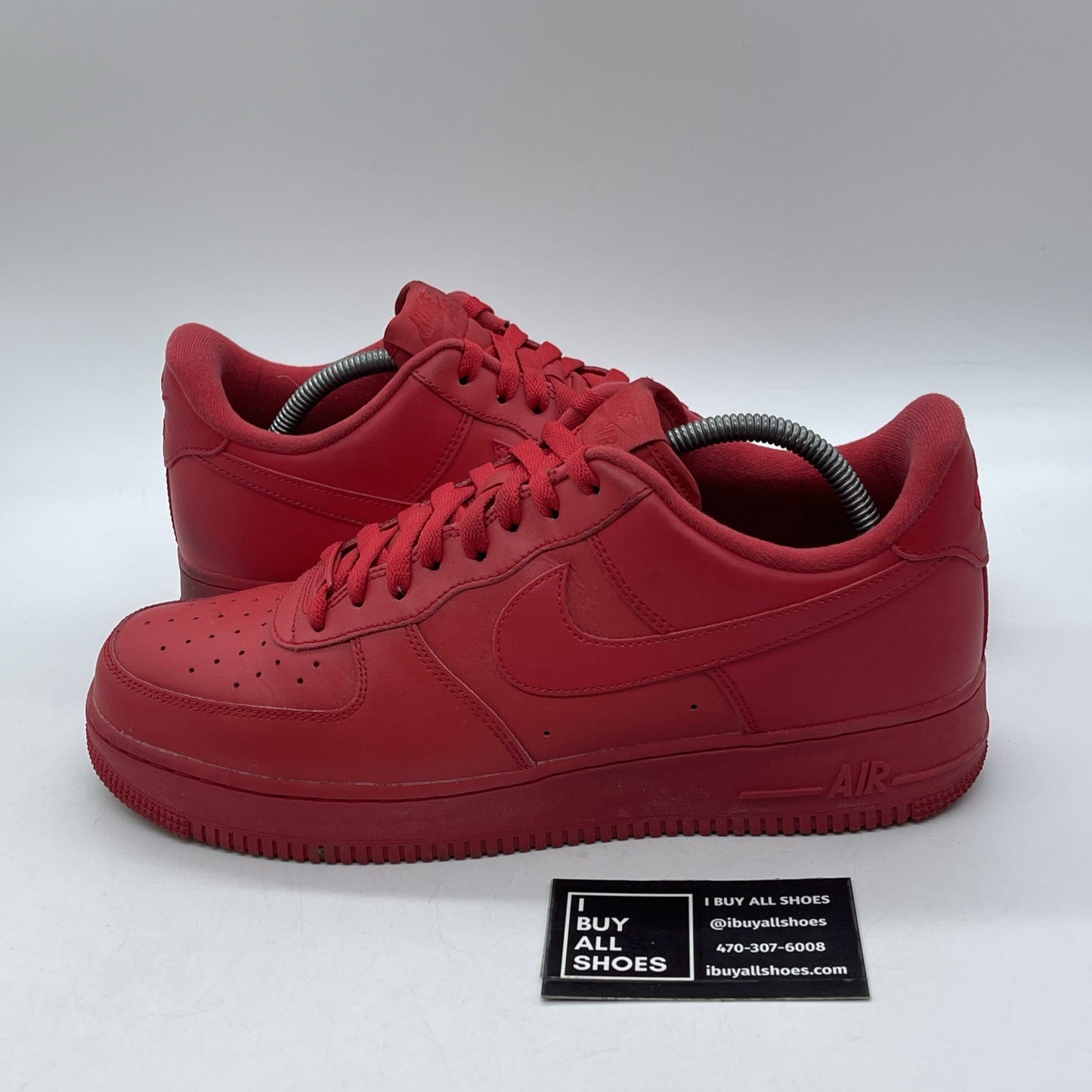Size 10.5 - Nike Air Force 1 Low Triple Red Leather (CW6999-600)
