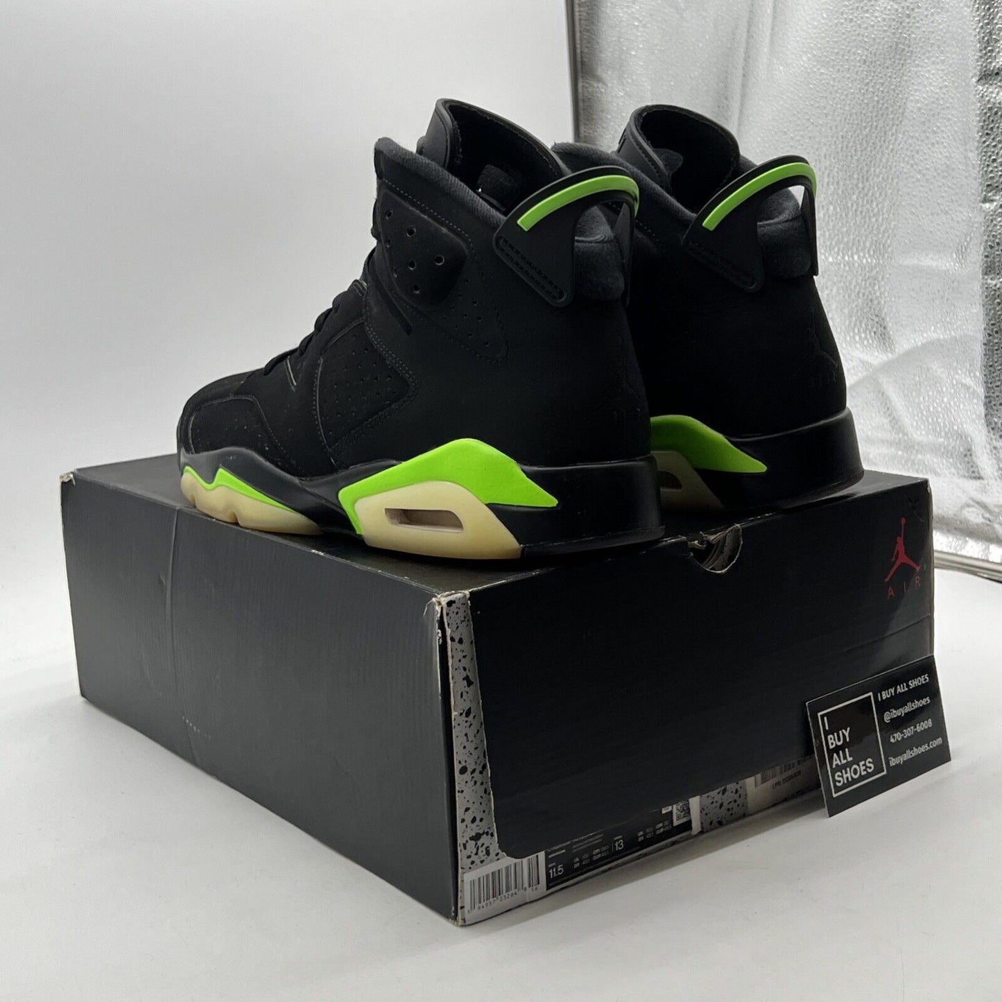 Size 11.5 - Air Jordan 6 Retro Electric Green 2021 (CT8529-003)