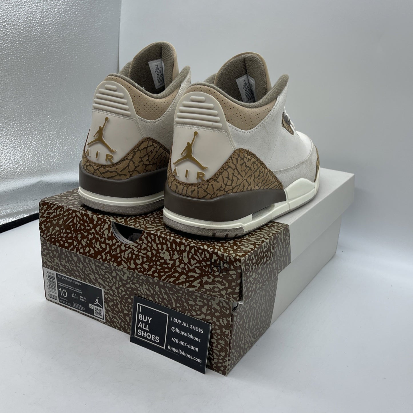 Size 10 - Jordan 3 Retro Low Palomino Brown Suede (CT9542-102)