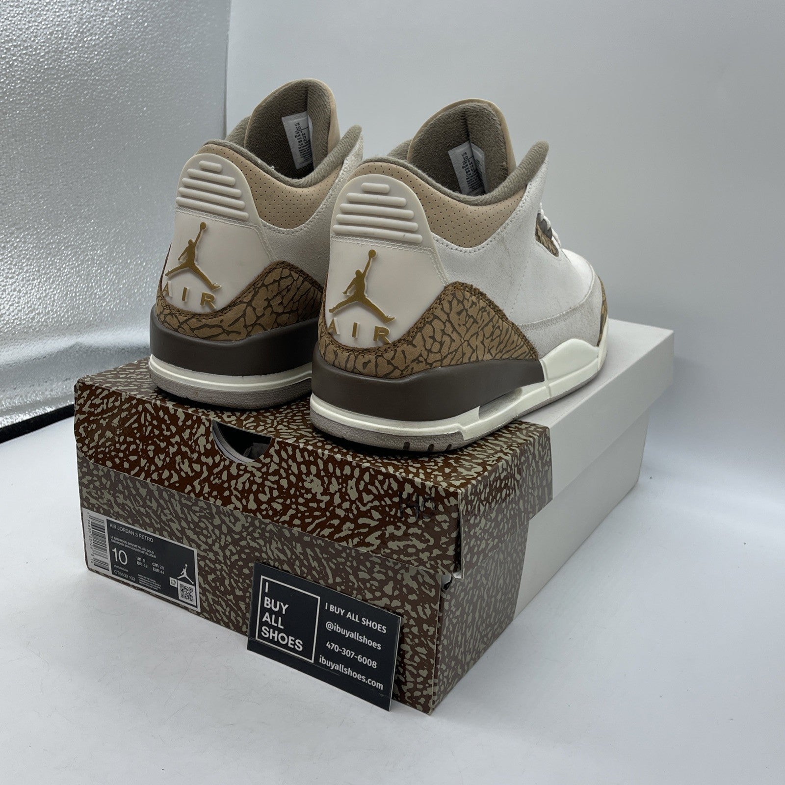 Size 10 - Jordan 3 Retro Low Palomino Brown Suede (CT9542-102)