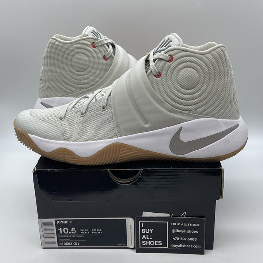 Size 10.5 - Nike Kyrie 2 Summer Grey Suede Leather  (819583-001)