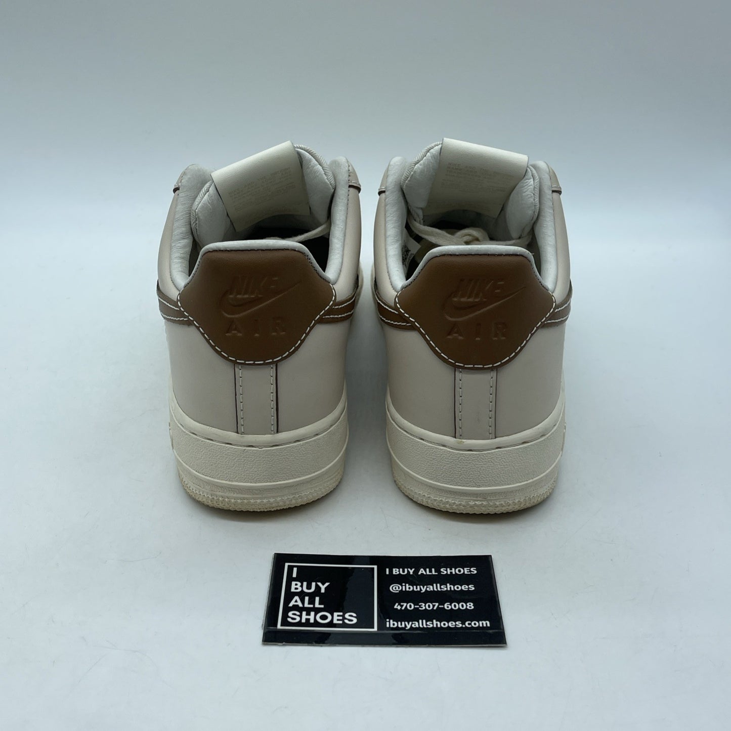 Size 9.5 - Nike Air Force 1 '07 Low Pearl White British Tan (IB8865-221)