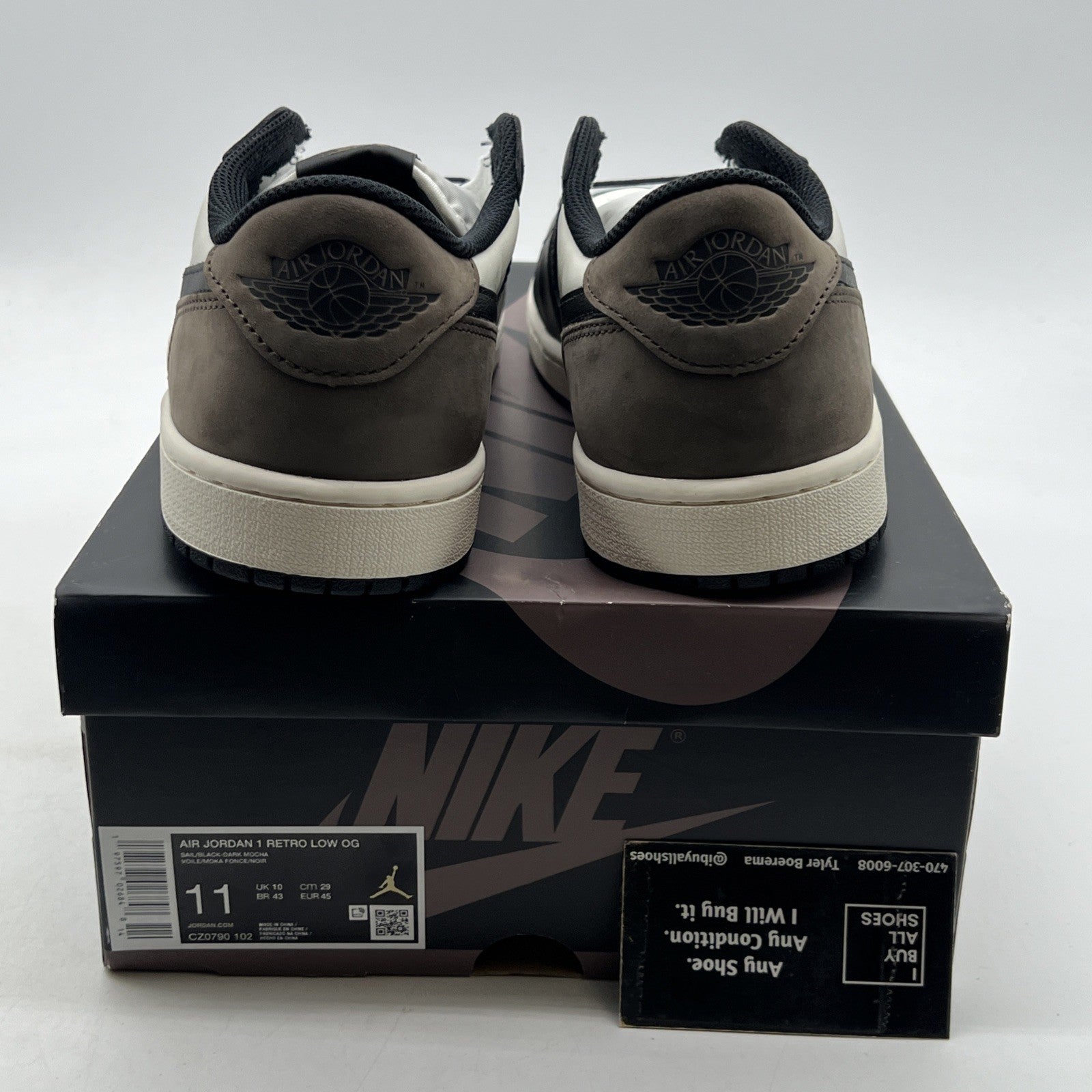 Size 11 - Air Jordan 1 Retro OG Low Mocha (CZ0790-102)