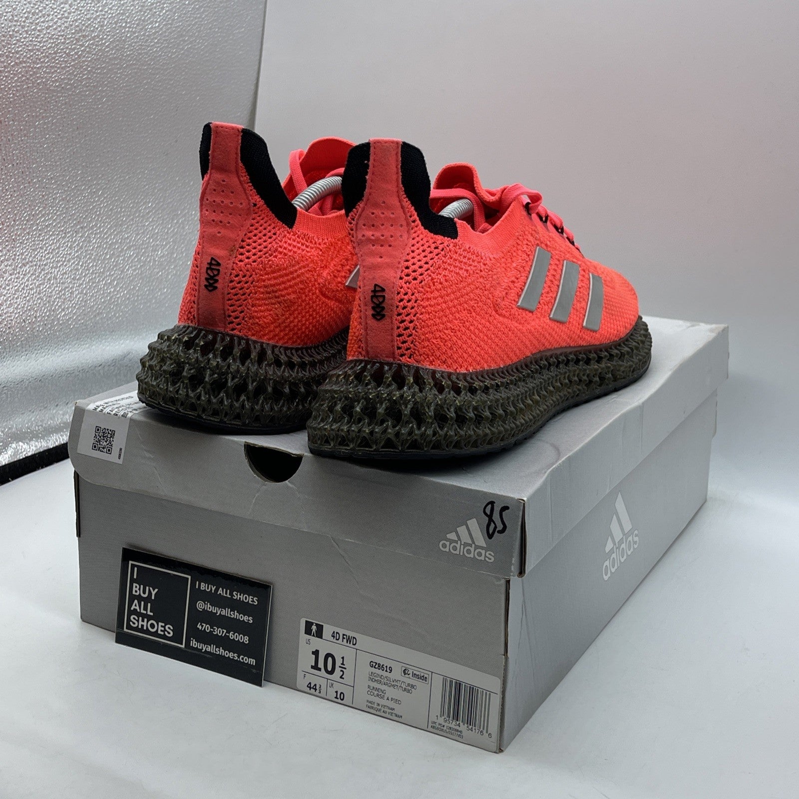 Size 10.5 - adidas 4DFWD Legacy Indigo Turbo Pink Grey Suede (GZ8619)