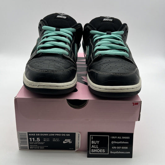 Size 11.5 - Nike Diamond Supply Co. x Dunk Pro SB Low Black Diamond (BV1310-001)