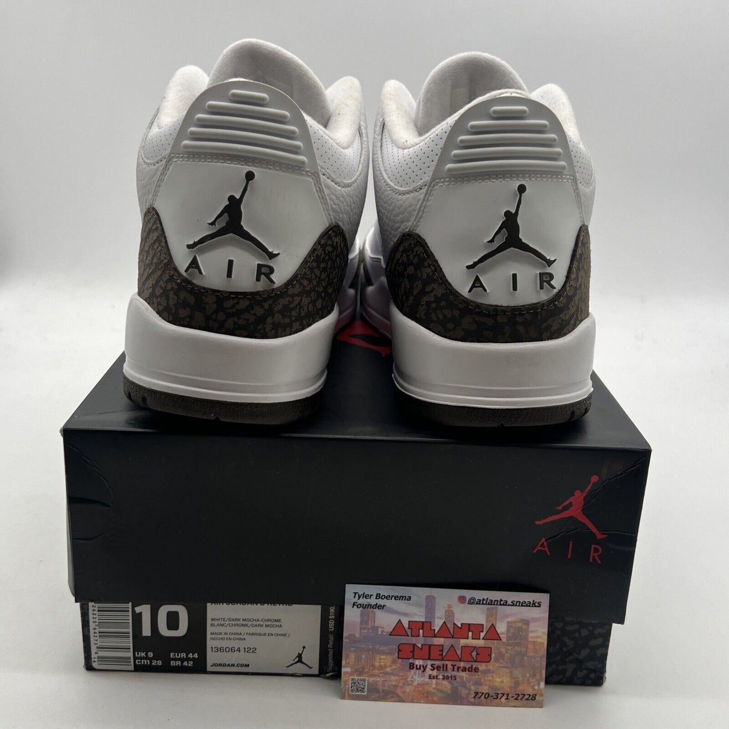 Size 10 - Air Jordan 3 Retro 2018 Mocha (136064-122)