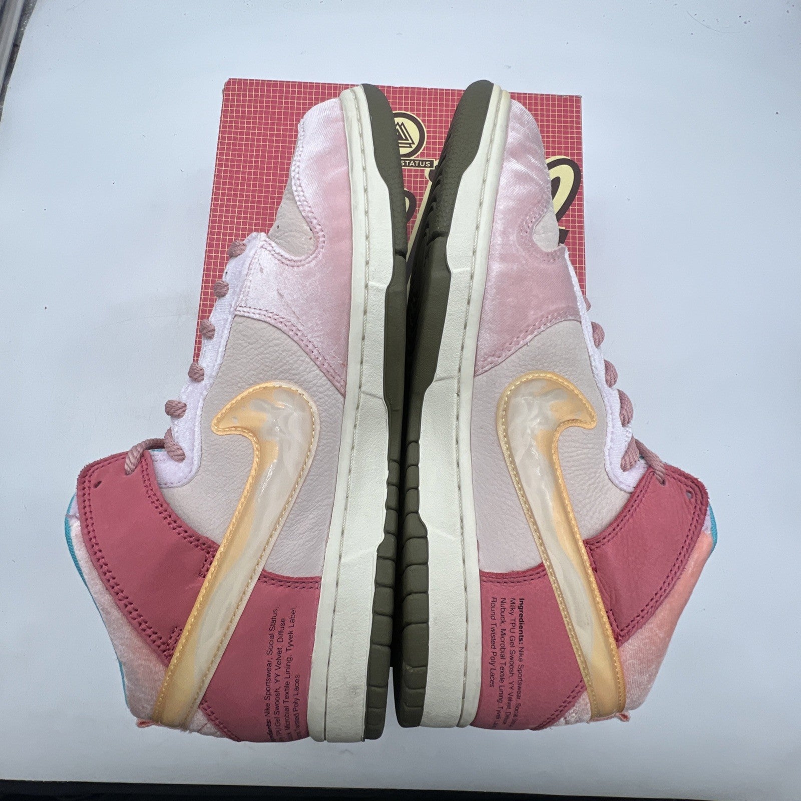 Size 10 - Nike Social Status x Dunk Mid Strawberry Milk (DJ1173-600)