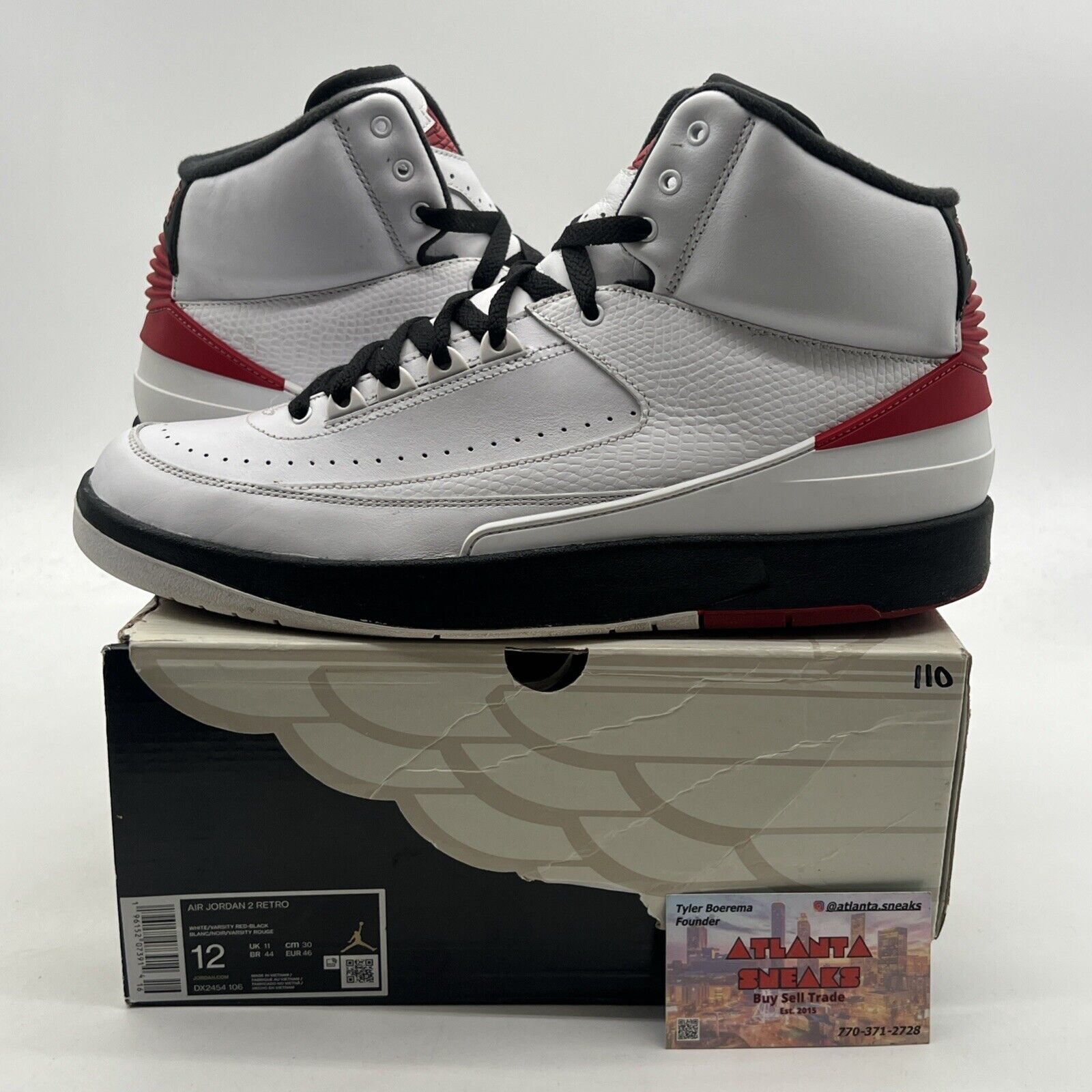 Size 12 - Air Jordan 2 Retro Mid Chicago (DX2454-106)