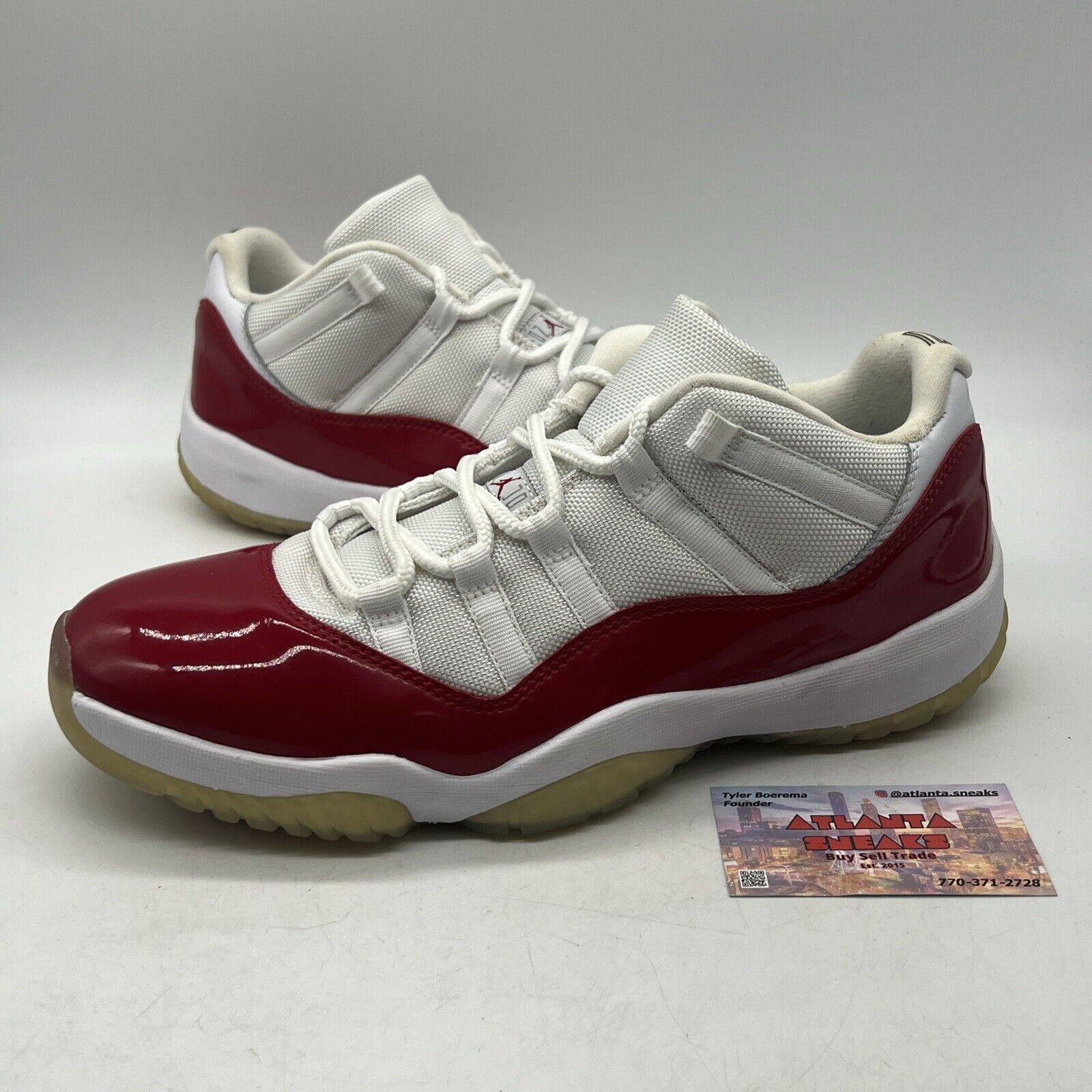 Size 11 - Air Jordan 11 Retro 2016 Low Cherry White (528895-102)