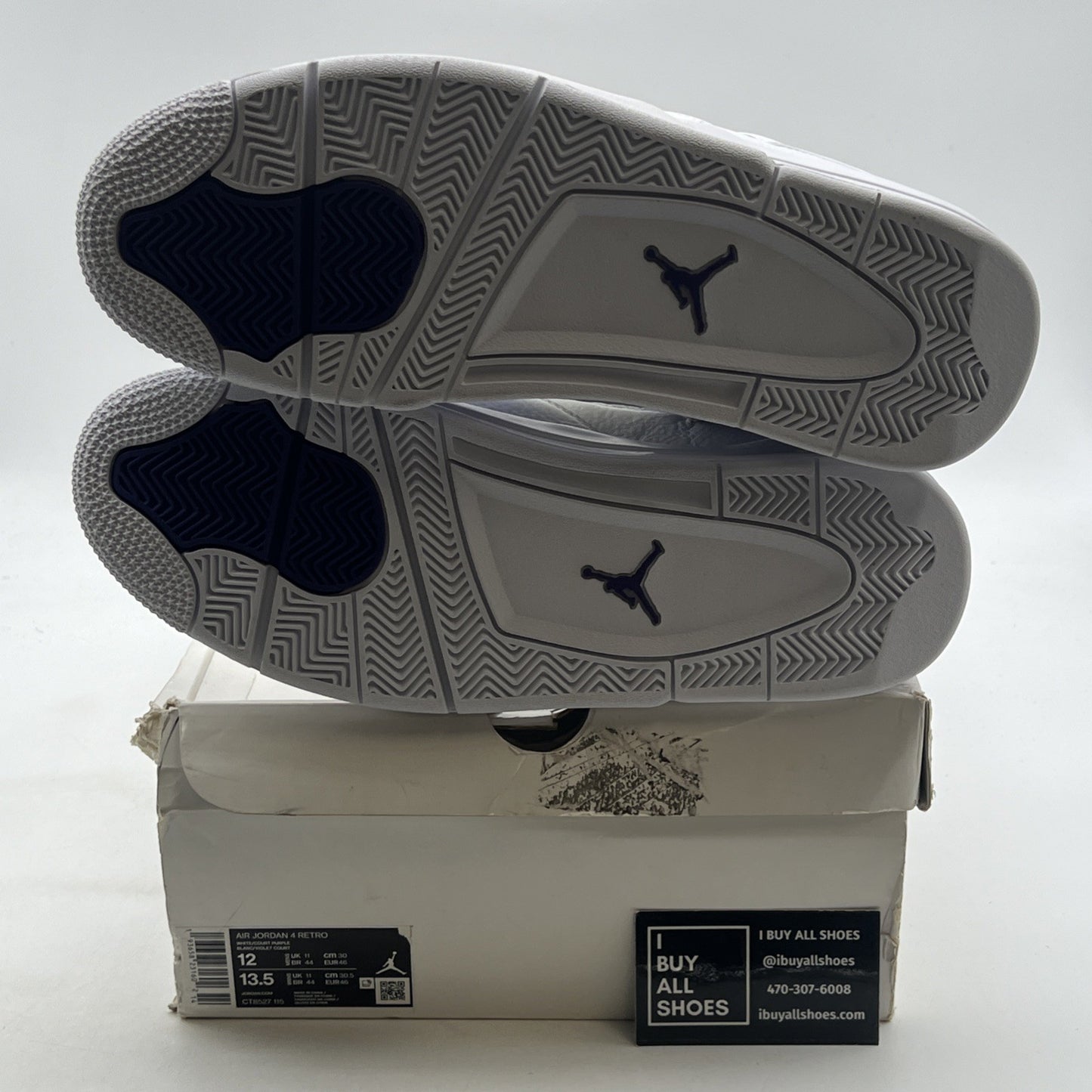 Size 12 - Air Jordan 4 Retro Mid Purple Metallic (CT8527-115)