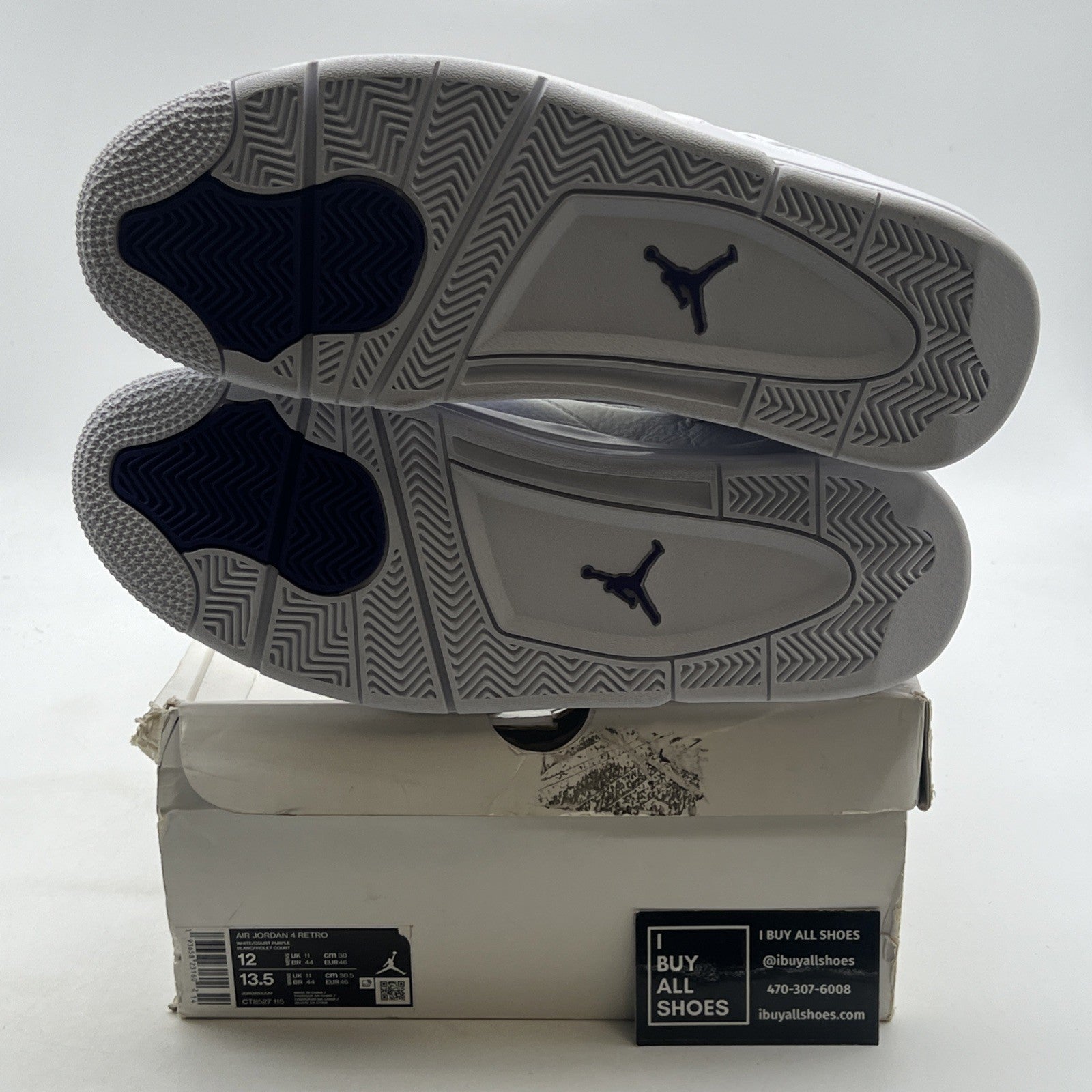 Size 12 - Air Jordan 4 Retro Mid Purple Metallic (CT8527-115)