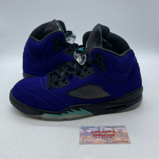 Size 10 - Jordan 5 Retro Alternate Grape 2020 Purple Black Blue (136027-500)