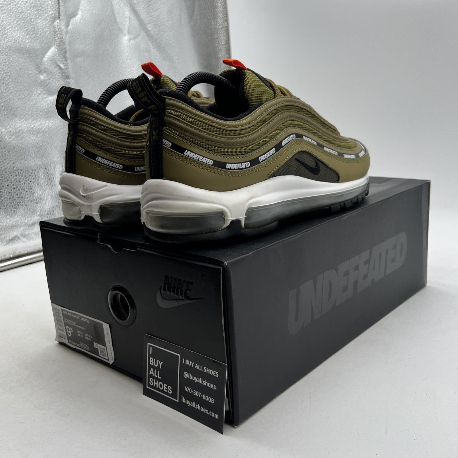 Size 9.5 - Nike Undefeated x Air Max 97 Militia Green (DC4830-300)