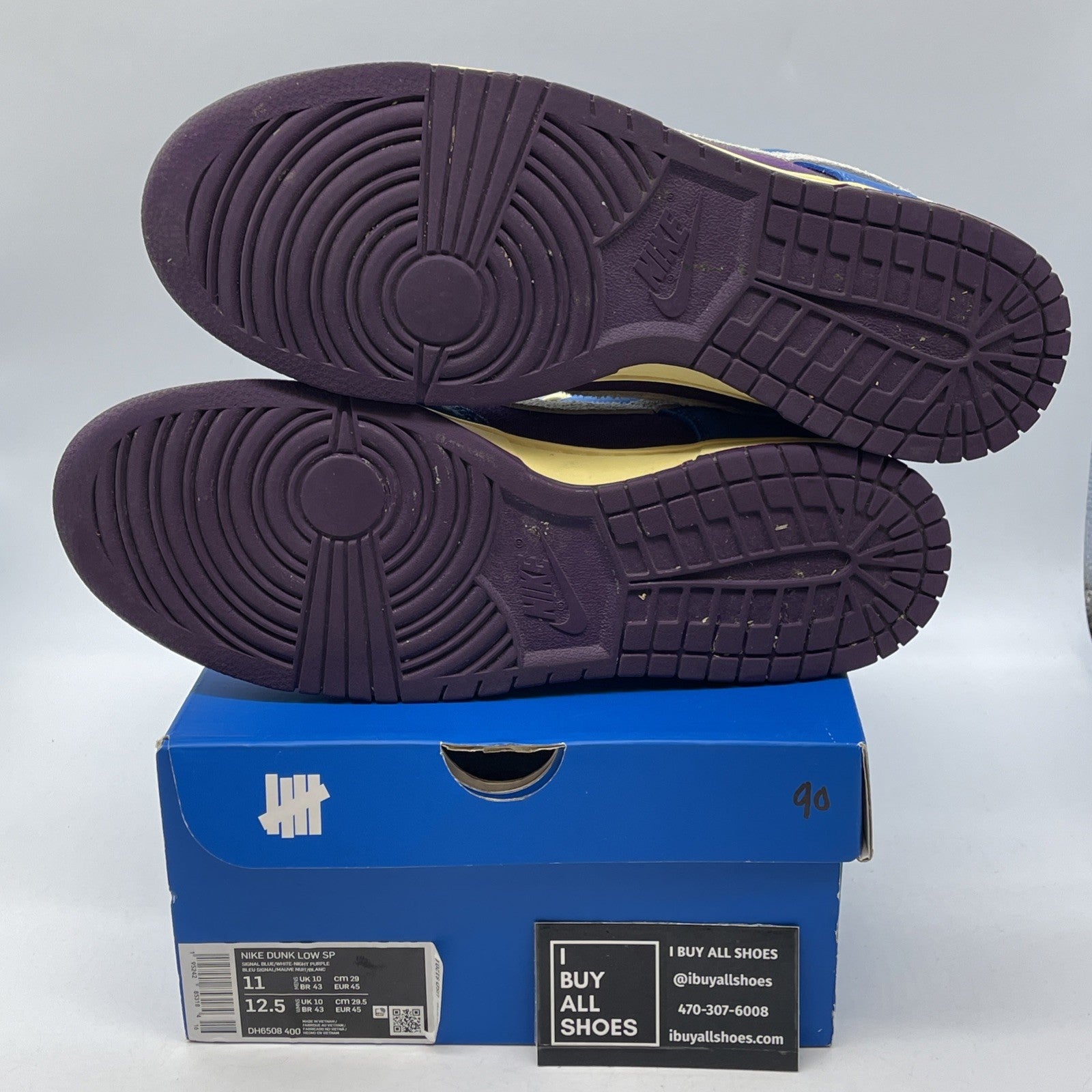 Size 11 - Nike Undefeated x Dunk SP Low 5 On It Blue Grey Suede (DH6508-400)