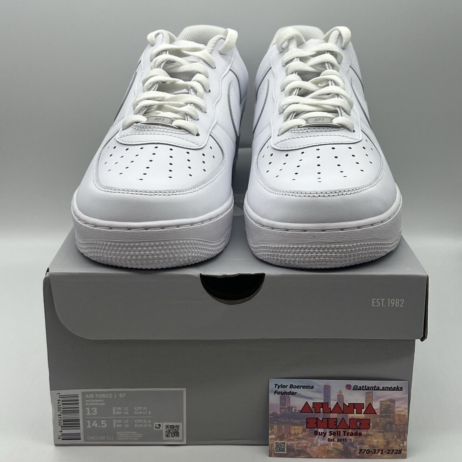 Size 13 - Nike Air Force 1 '07 Low Triple White