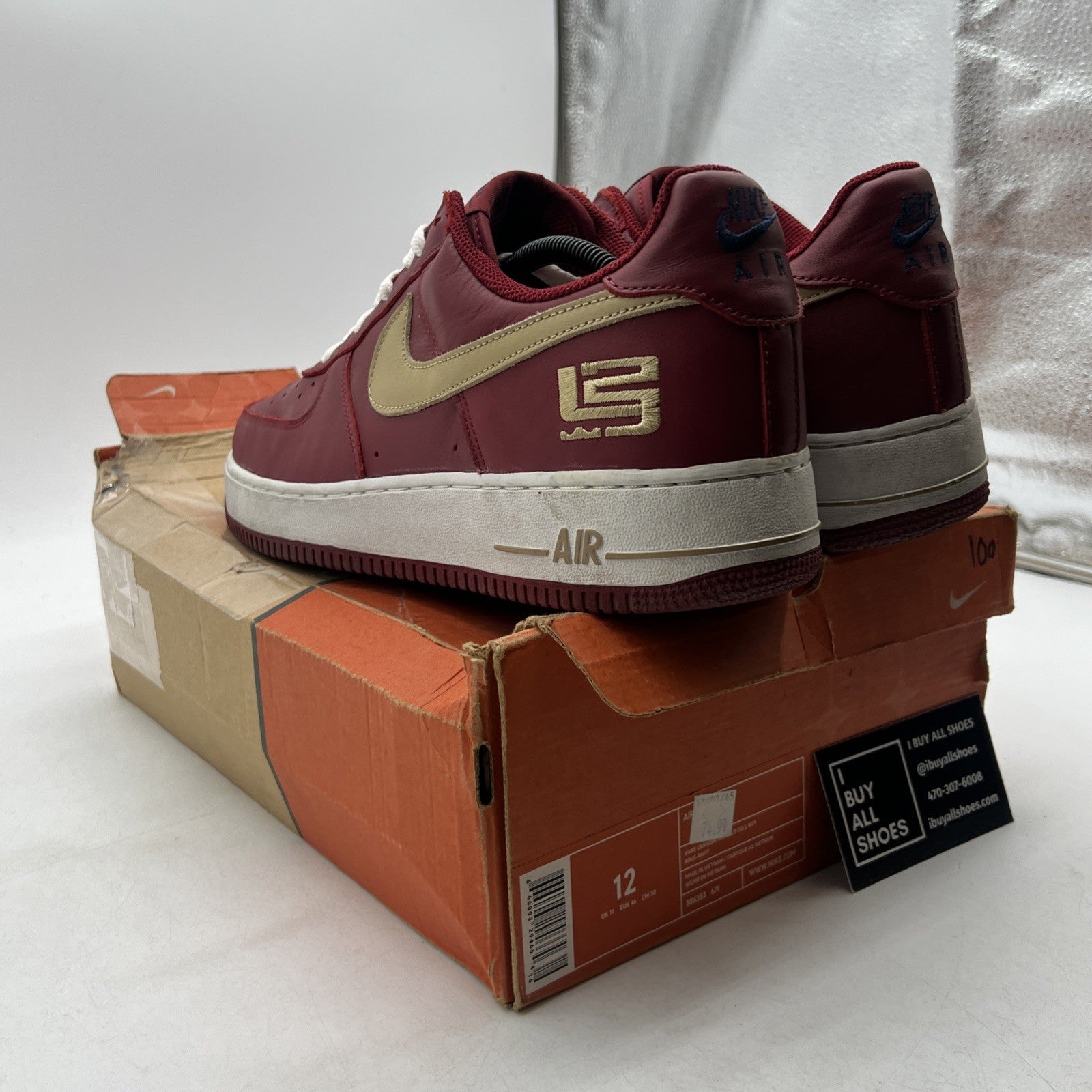 Size 12 - Nike Air Force 1 Low LeBron James (306353-671)
