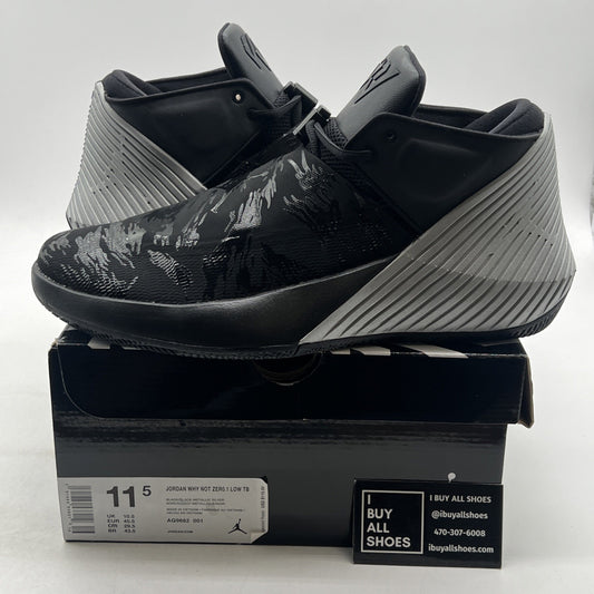 Size 11.5 - Jordan Why Not Zer0.1 TB Low Black Metallic Silver(AQ9682-001)