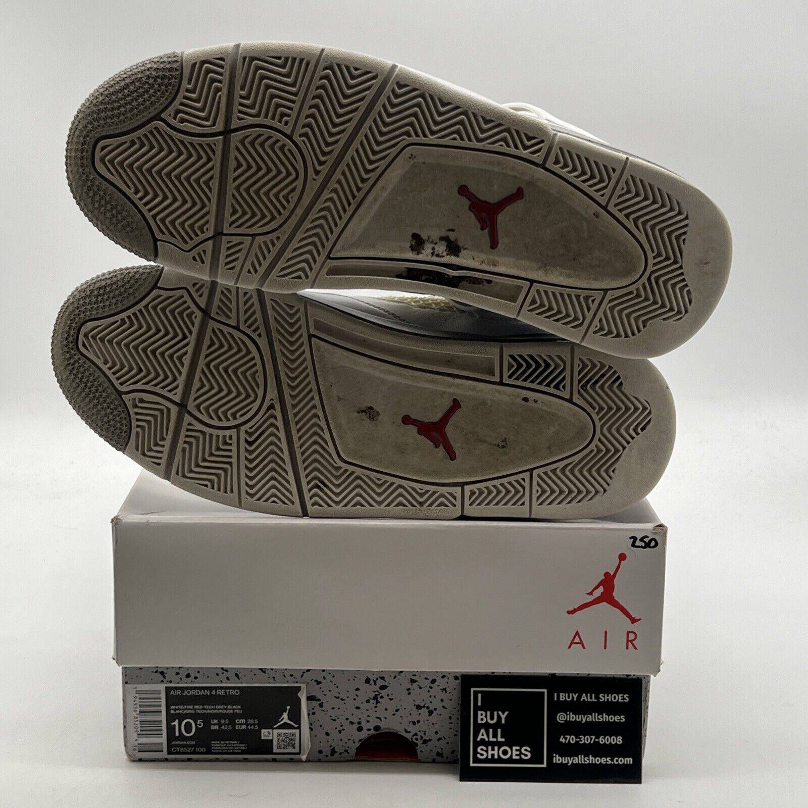 Size 10.5 - Air Jordan 4 Retro Mid White Oreo (CT8527-100)