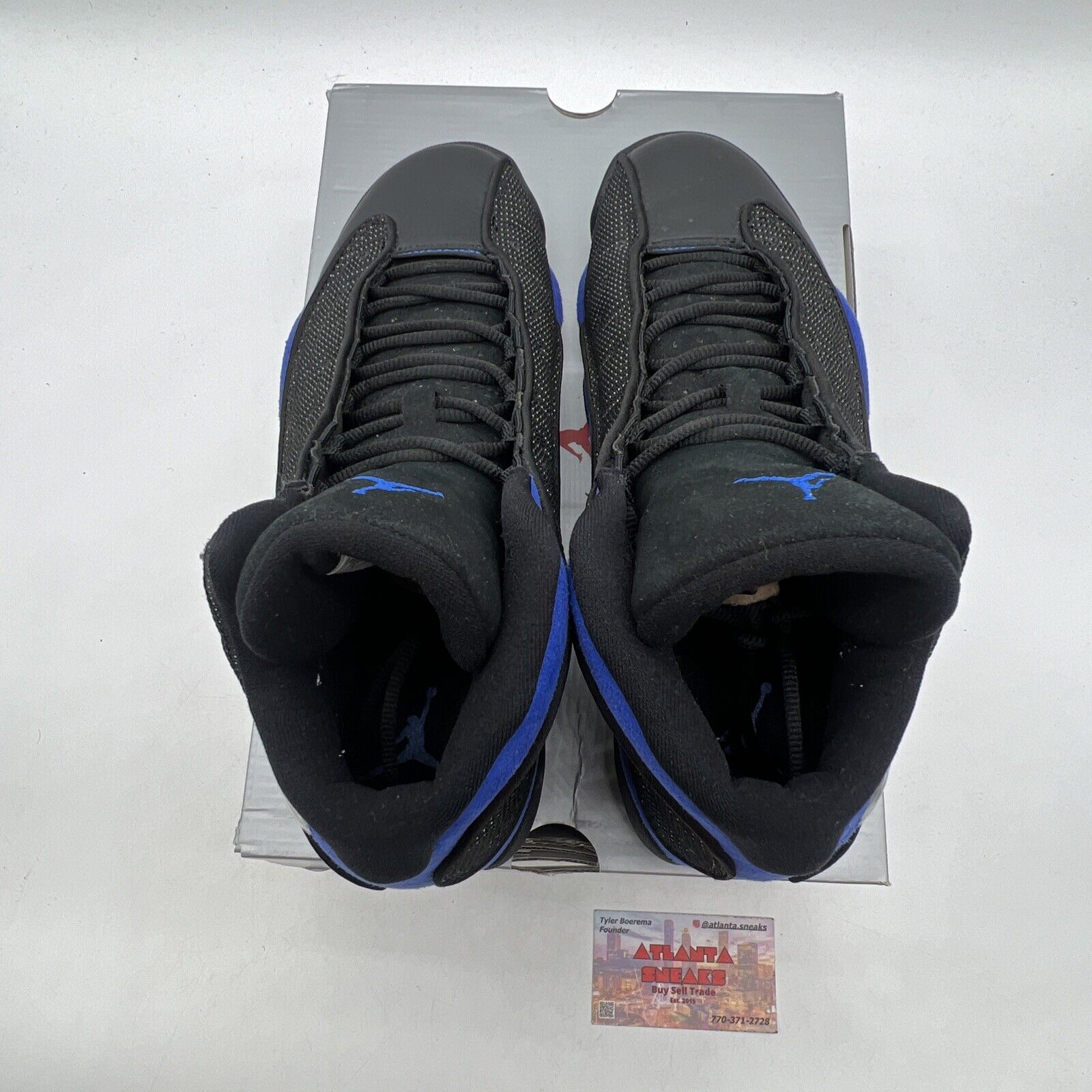 Size 9 - Jordan 13 Retro Hyper Royal 2020 Black Blue Leather Suede (414571-040)