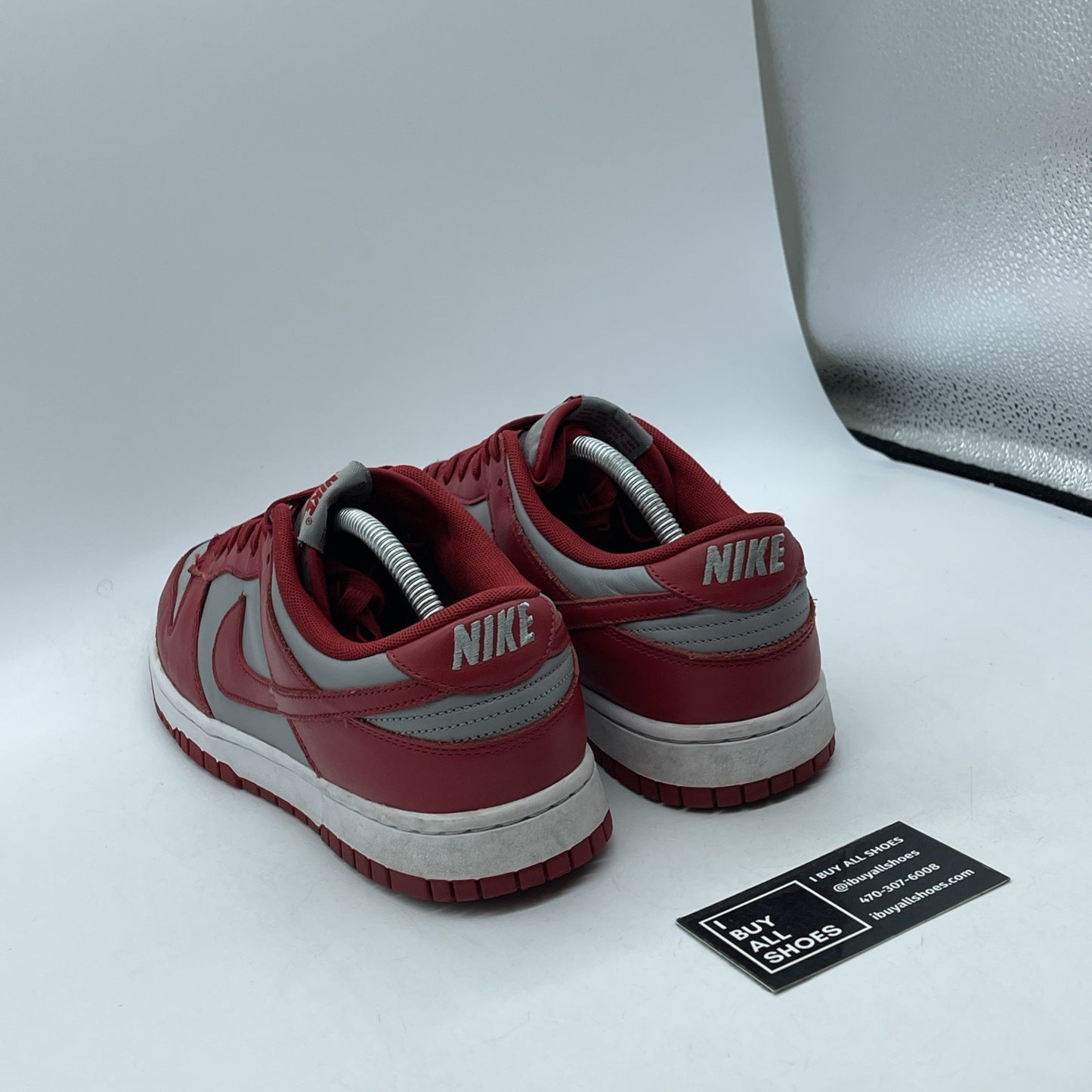 Size 10.5 - Nike Dunk Low SP UNLV 2021 Red Grey Leather (DD1391-002