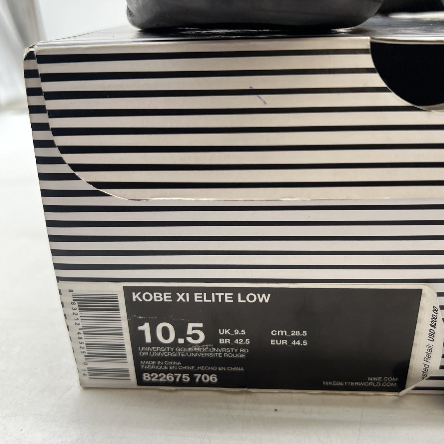 Size 10.5 - Nike Kobe 11 Elite Low Bruce Lee (822675-706)