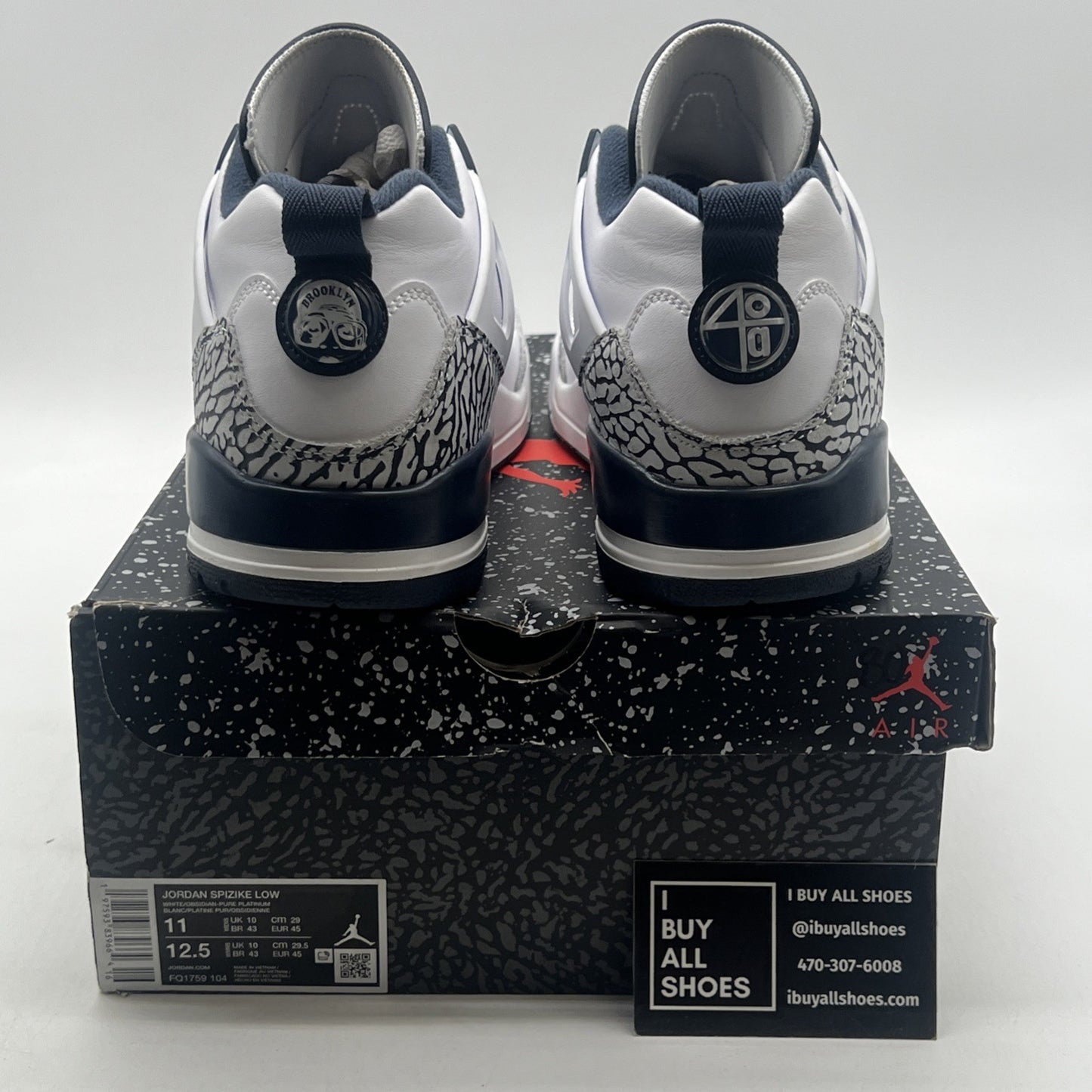 Size 11 - Jordan Spizike Low Obsidian (FQ1759-104)