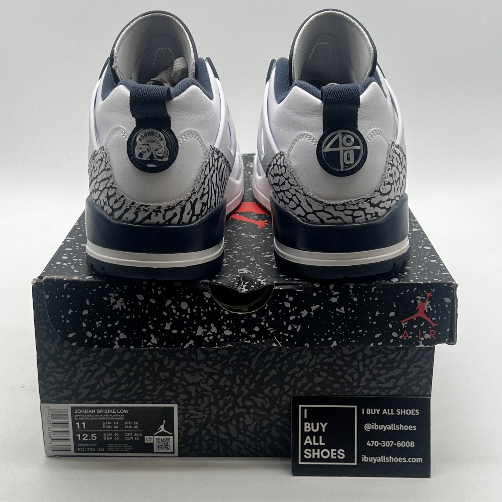 Size 11 - Jordan Spizike Low Obsidian (FQ1759-104)