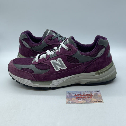 Size 11 - New Balance 992 Made in USA Purple Grey Suede Leather (M992BA)